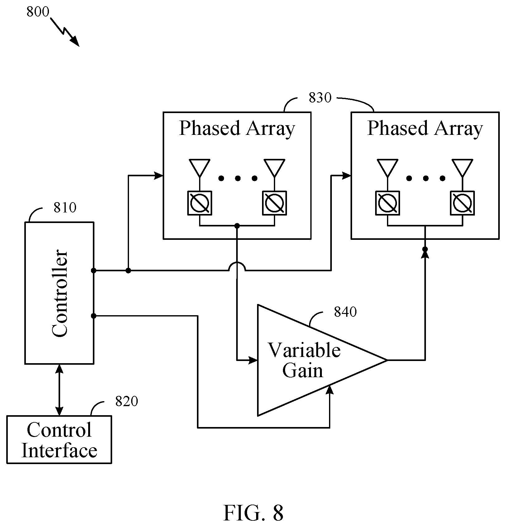 Patent US12107661 Figure 8 – Control method for smart repeaters