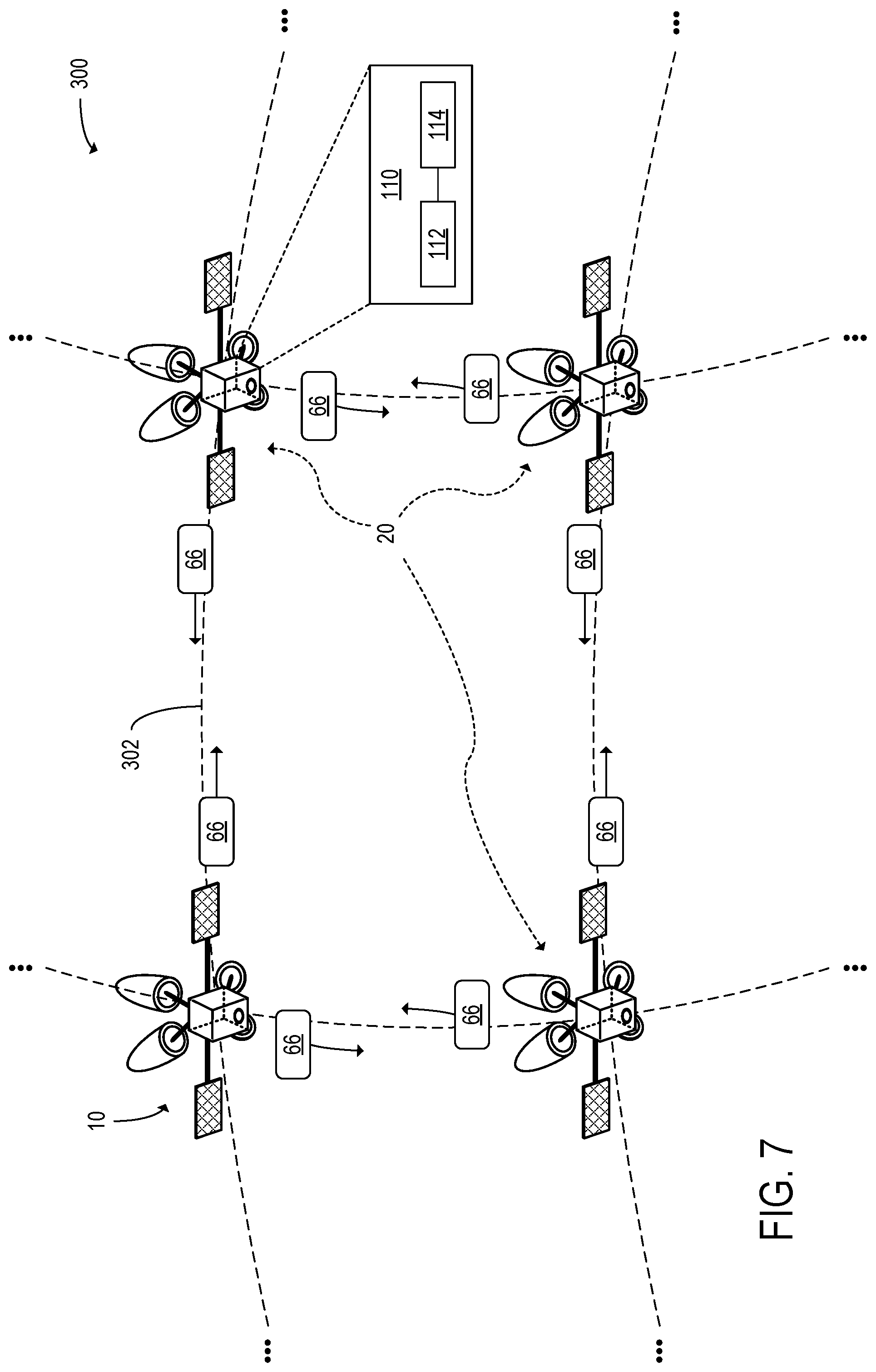 Patent US12107665 Figure 7 – Generating model update data at satellite