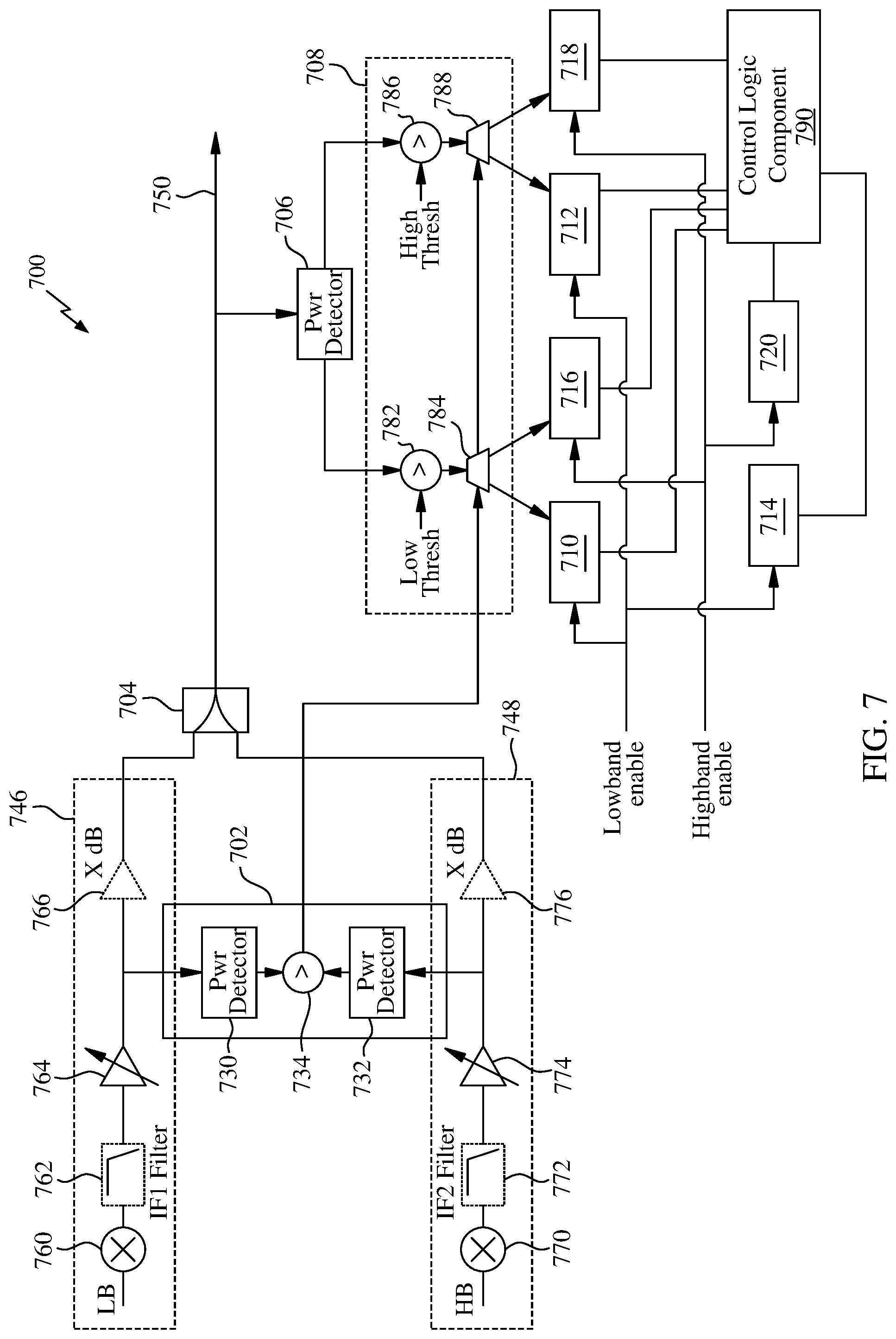 Patent US12107673 Figure 7 – Jammer detection system