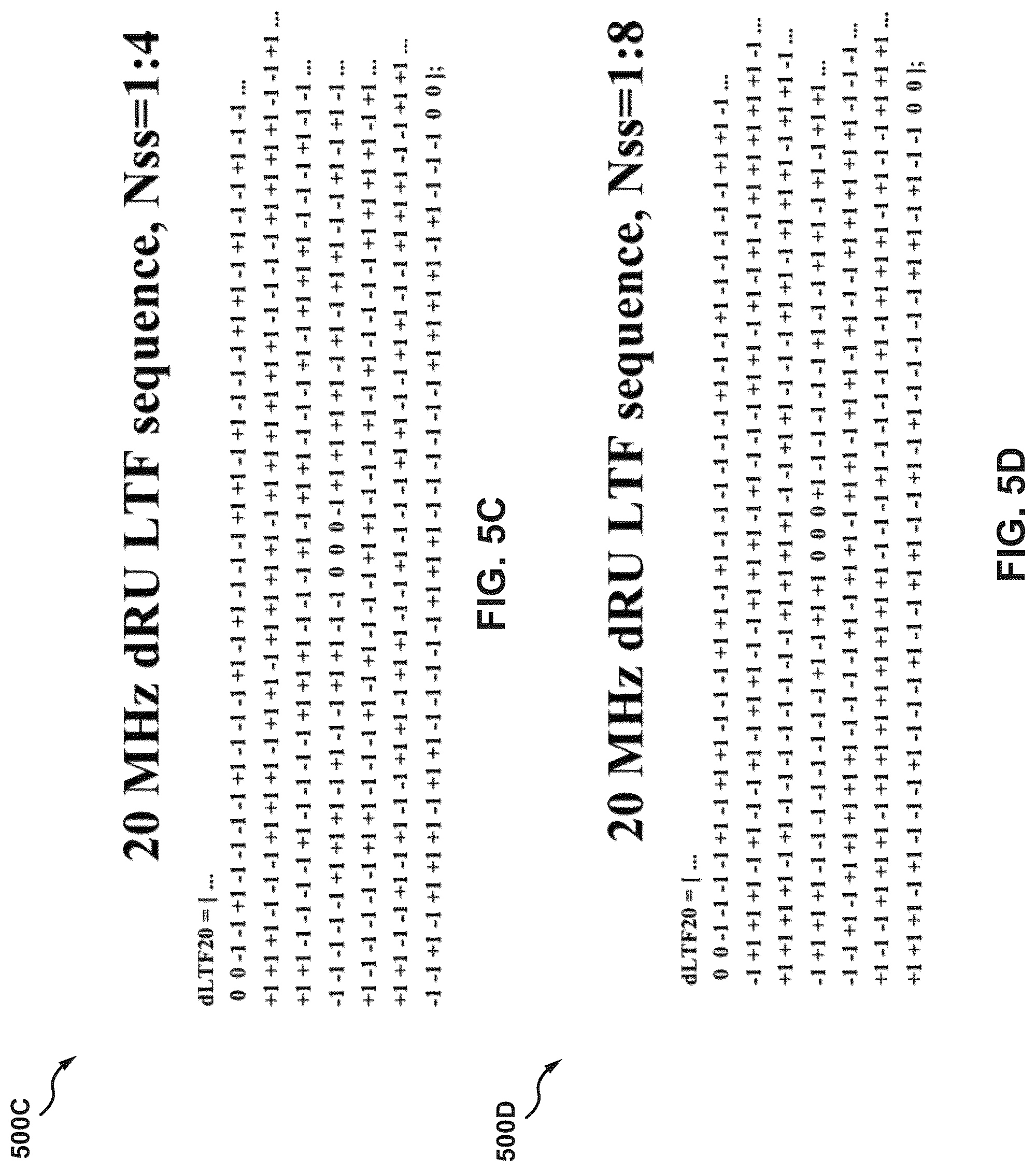 Patent US12107705 Figure 6 – LTF sequences for 320 MHz WiFi channels