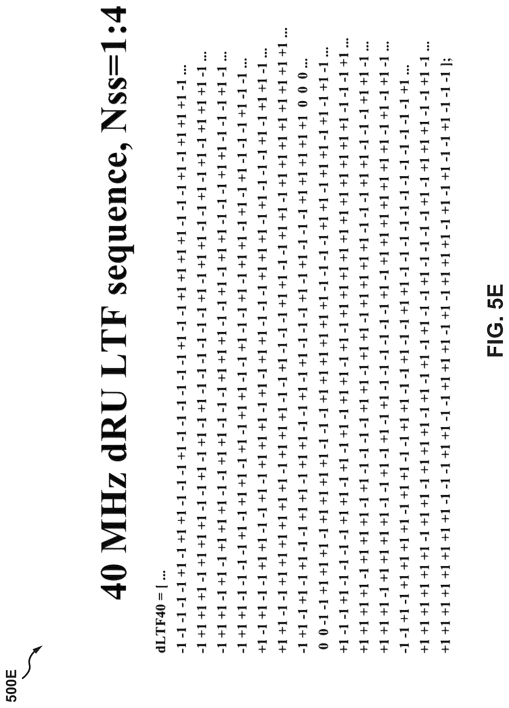 Patent US12107705 Figure 7 – LTF sequences for 320 MHz WiFi channels