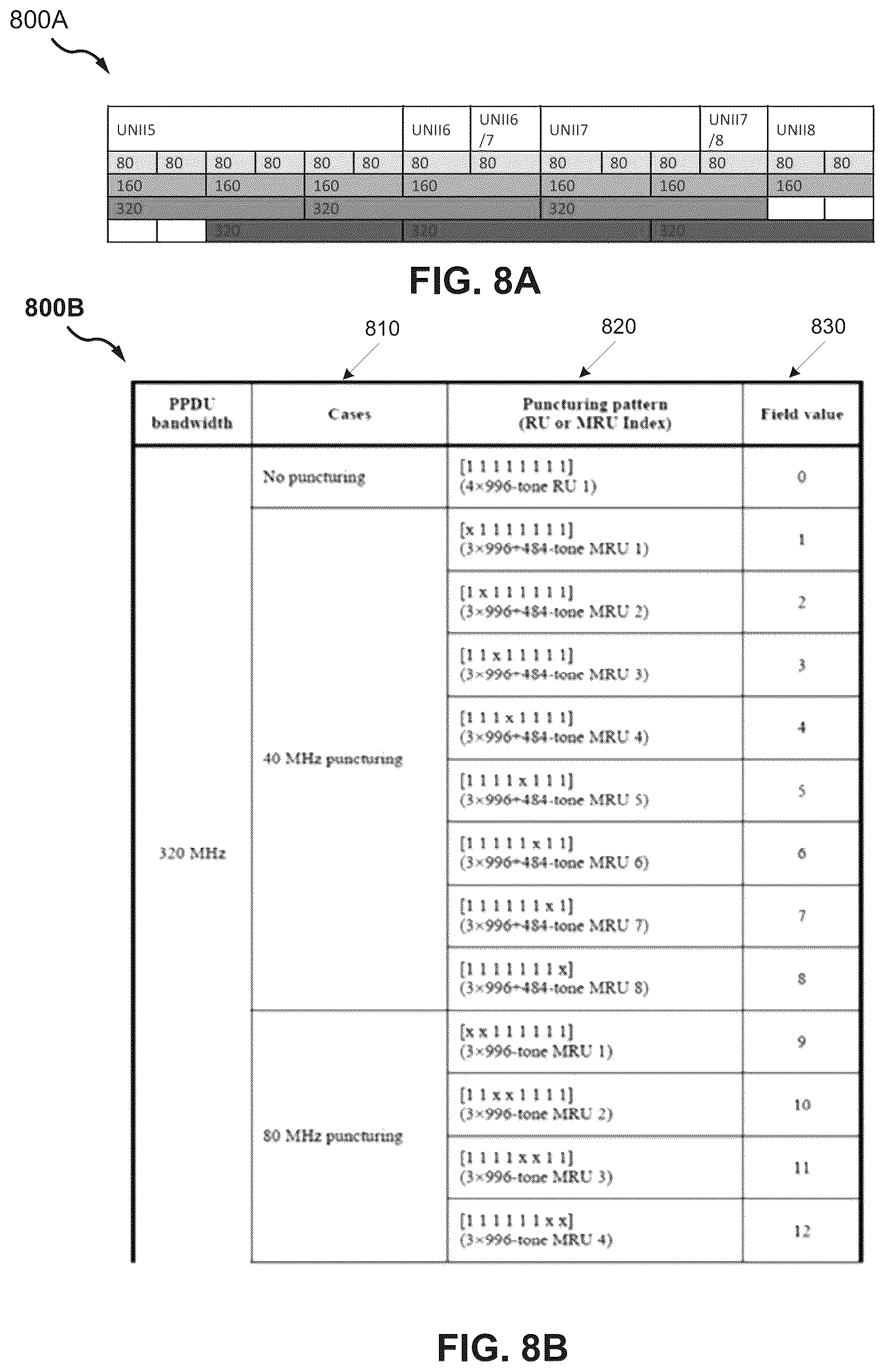 Patent US12107705 Figure 13 – LTF sequences for 320 MHz WiFi channels