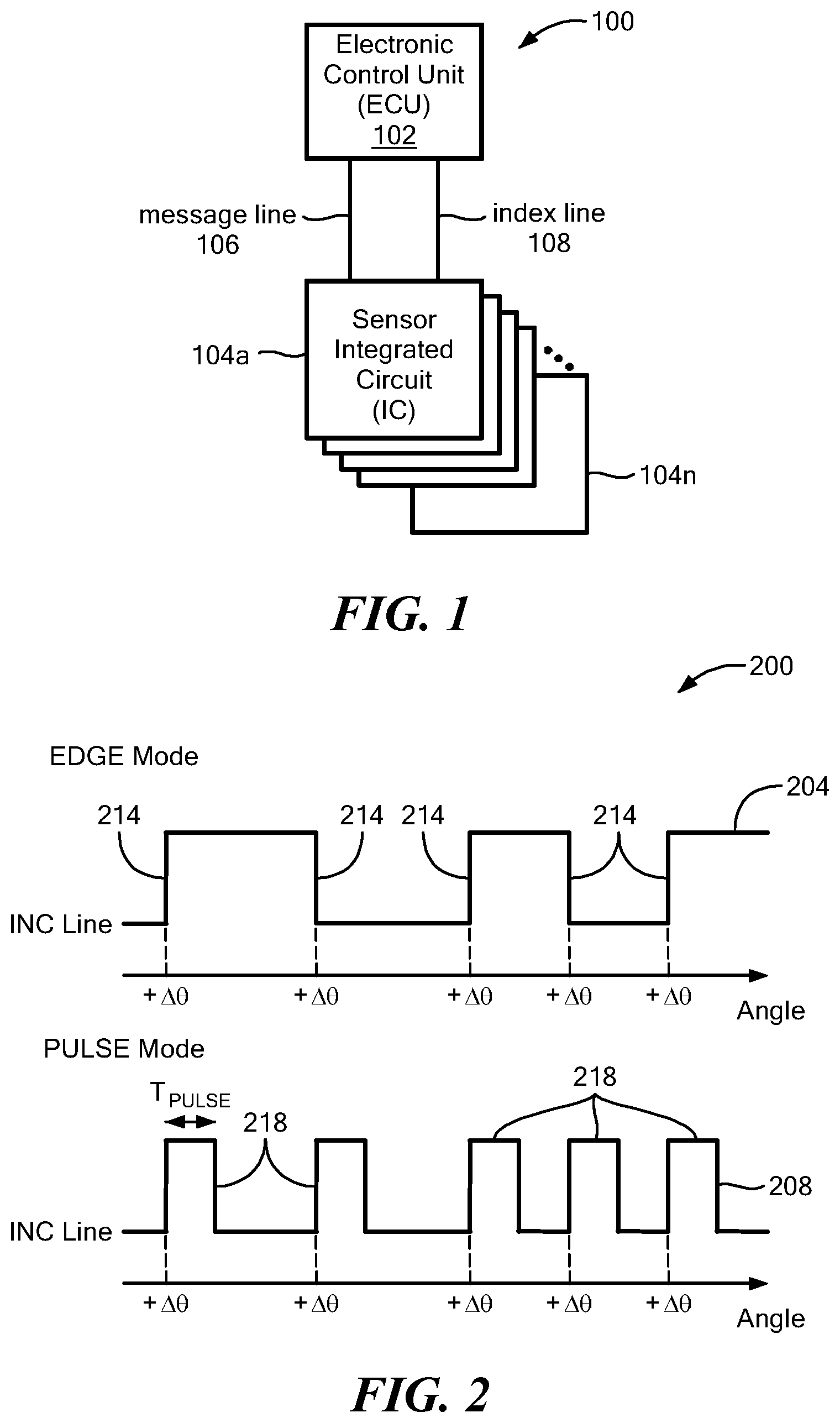 Patent US12107710 Figure 1 – Sensor signaling of absolute and incremental data