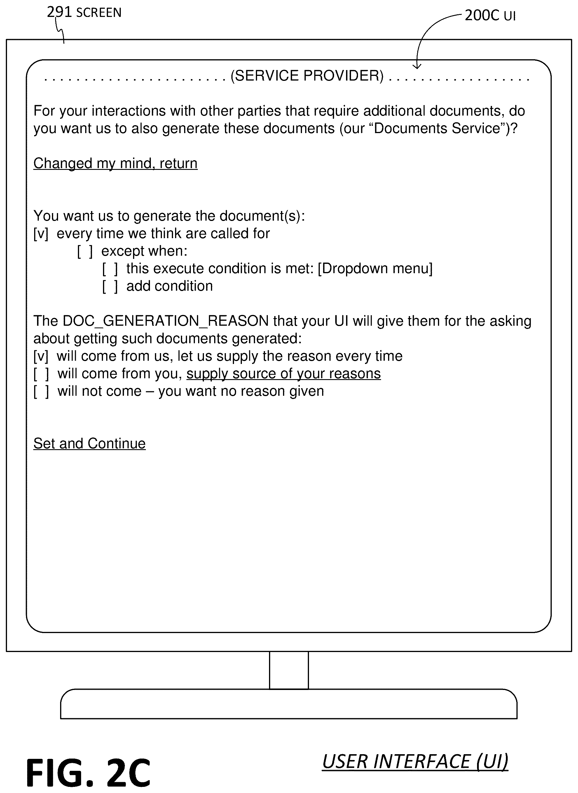 Patent US12107729 Figure 4 – Primary entity requesting from online service provider (OSP) to produce a resource and to prepare a digital exhibit that reports the resource, receiving from the OSP an access indicator that leads to the digital exhibit, and sending the access indicator to secondary entity