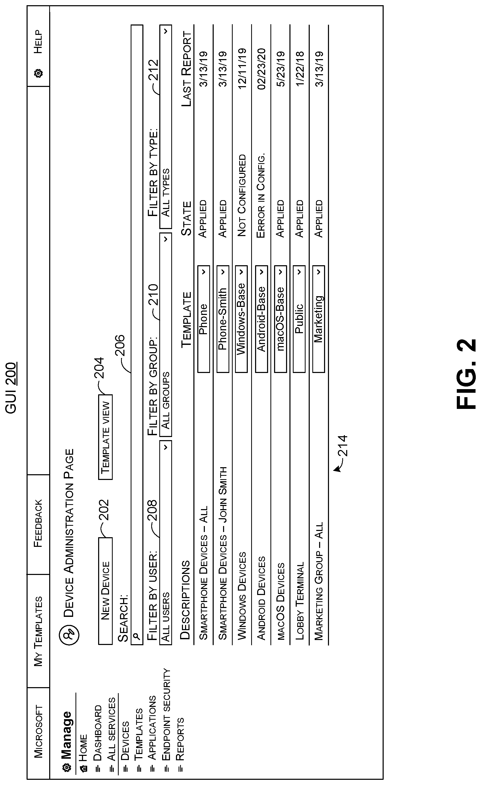 Patent US12107730 Figure 2 – Secure management of devices