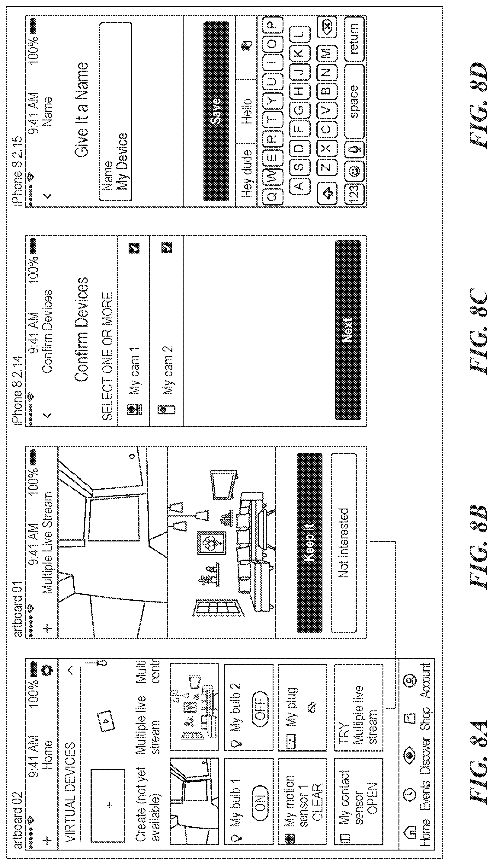 Patent US12107733 Figure 8 – Systems and methods for creating virtual devices