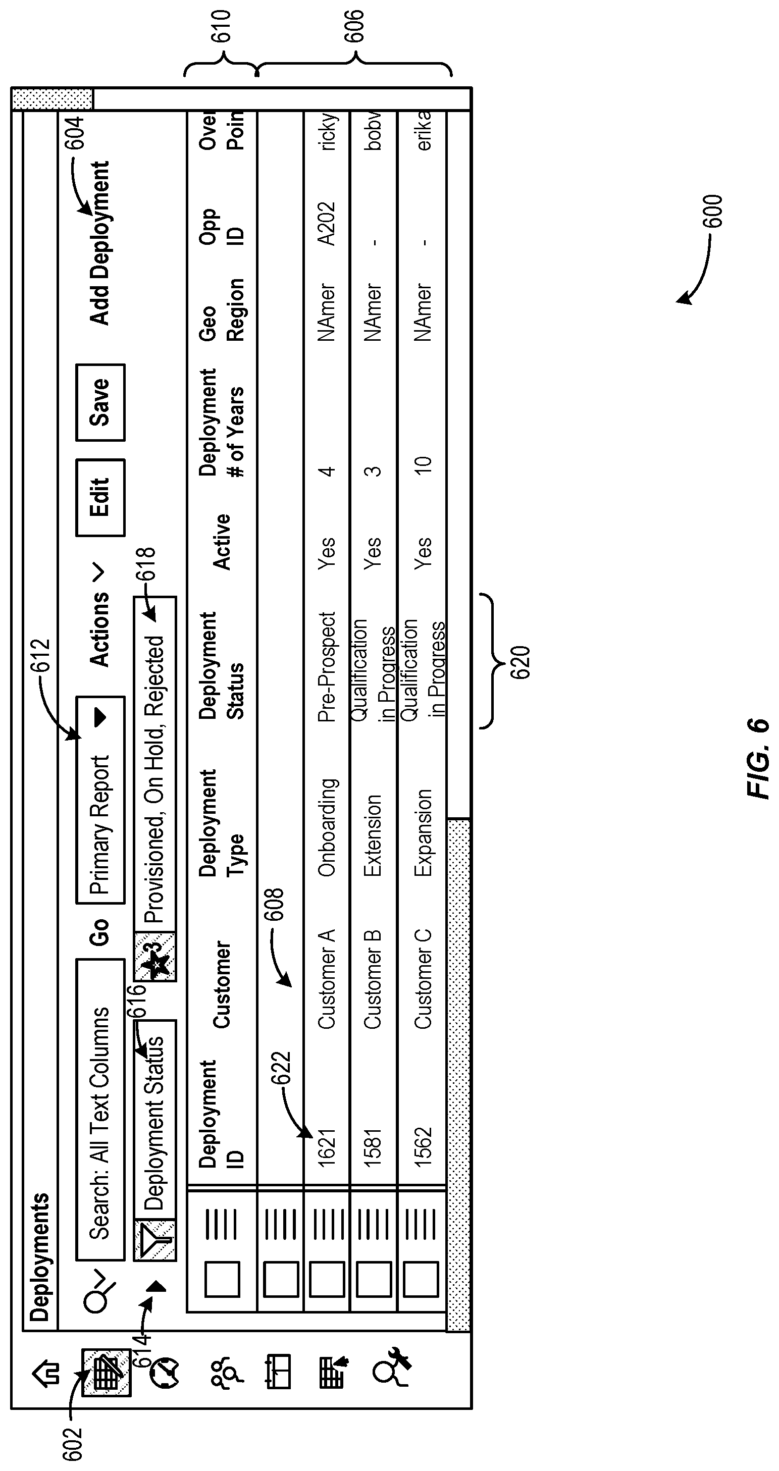 Patent US12107738 Figure 6 – User interfaces for cloud lifecycle management