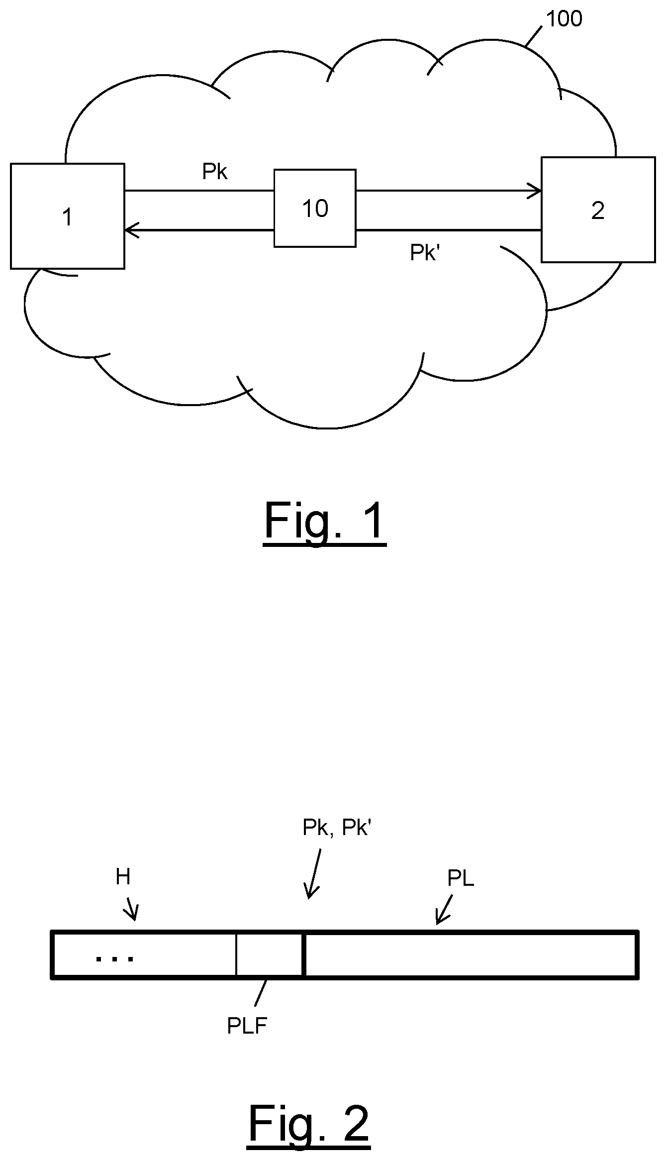 Patent US12107745 — Enabling a round-trip packet loss measurement in a packet-switched communication network — Figure 1