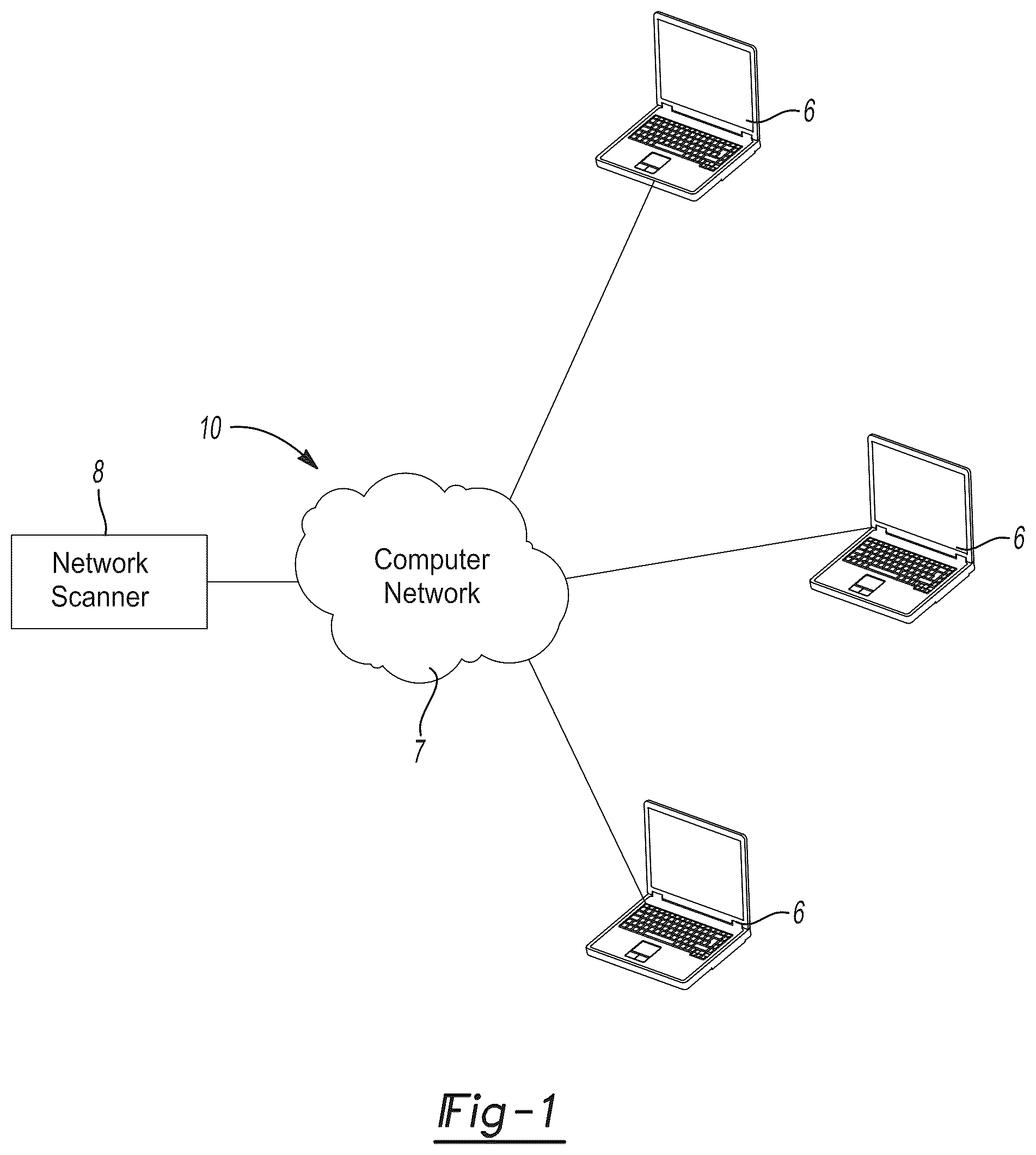 Patent US12107749 Figure 1 – Adaptive network probing using machine learning