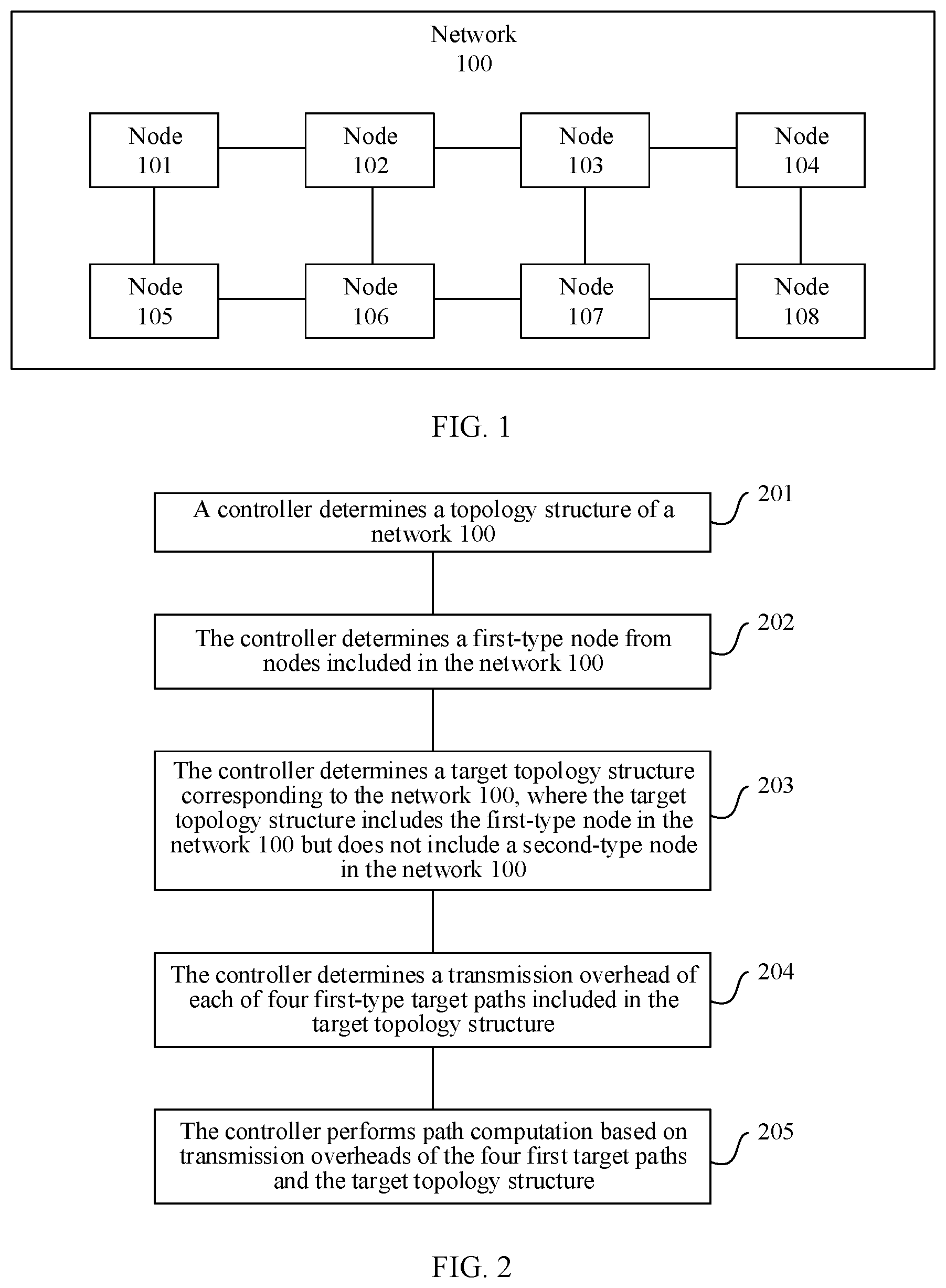 Patent US12107752 Figure 1 – Path determining method and related device