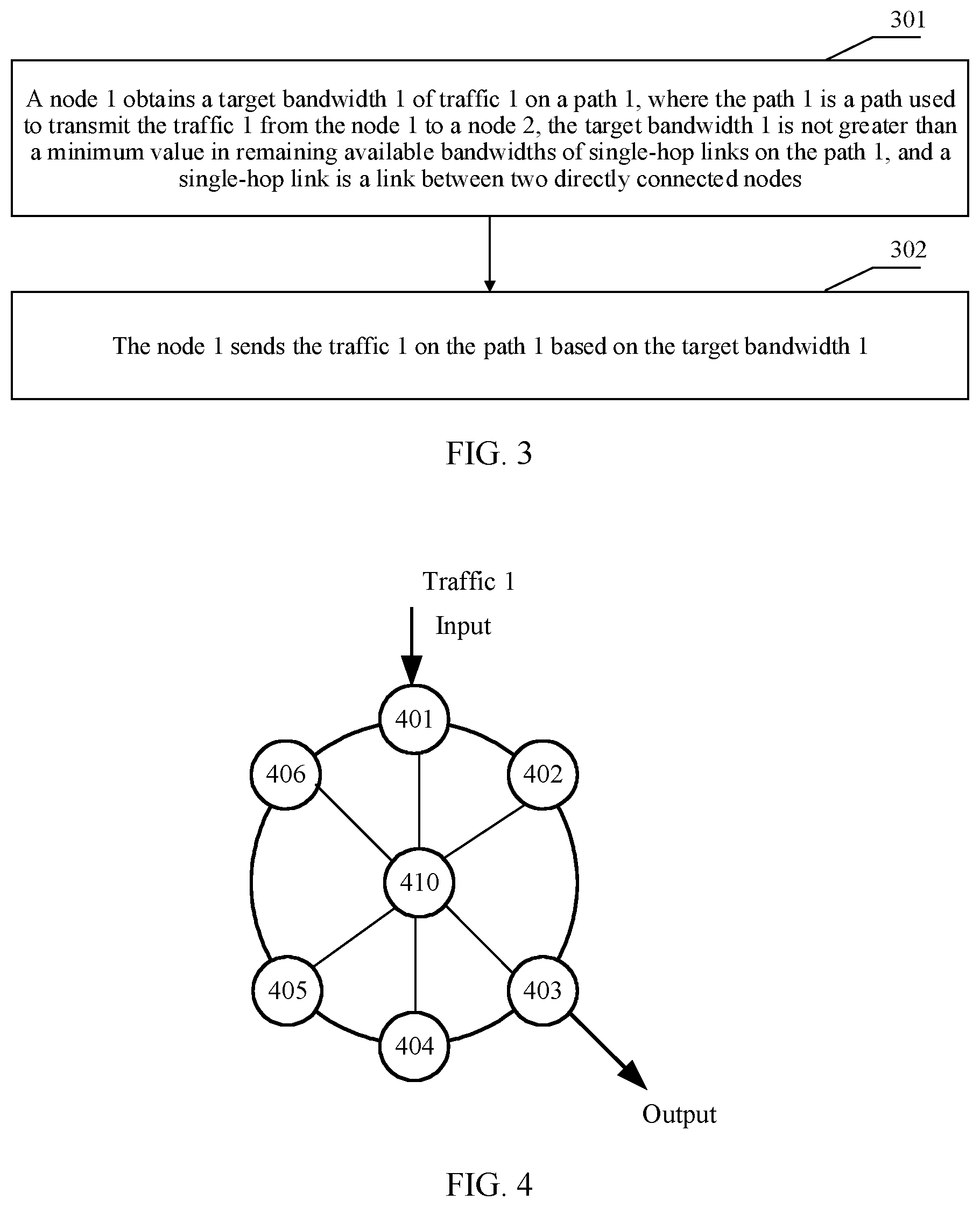 Patent US12107760 Figure 3 – Transmitting traffic on path between nodes in network device based on available bandwidths