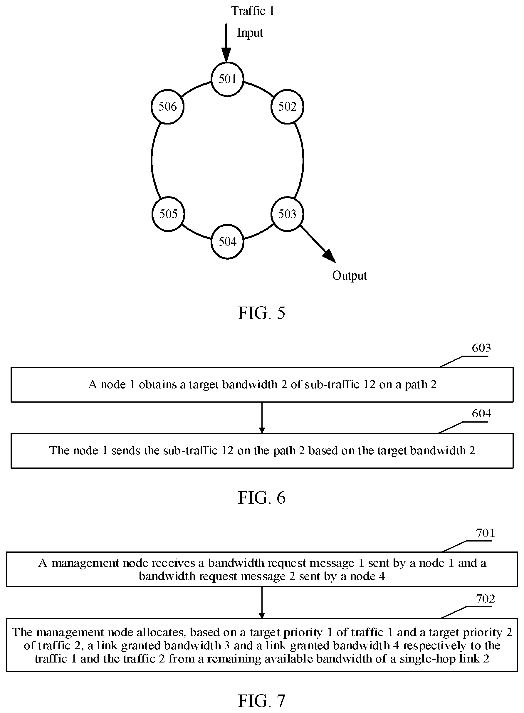 Patent US12107760 Figure 4 – Transmitting traffic on path between nodes in network device based on available bandwidths
