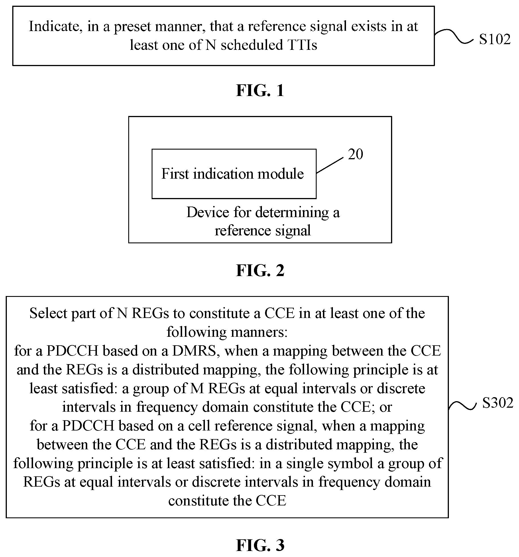 Patent US12107782 — Method and device for determining reference signal, method and device for determining control channel unit, and storage medium — Figure 1