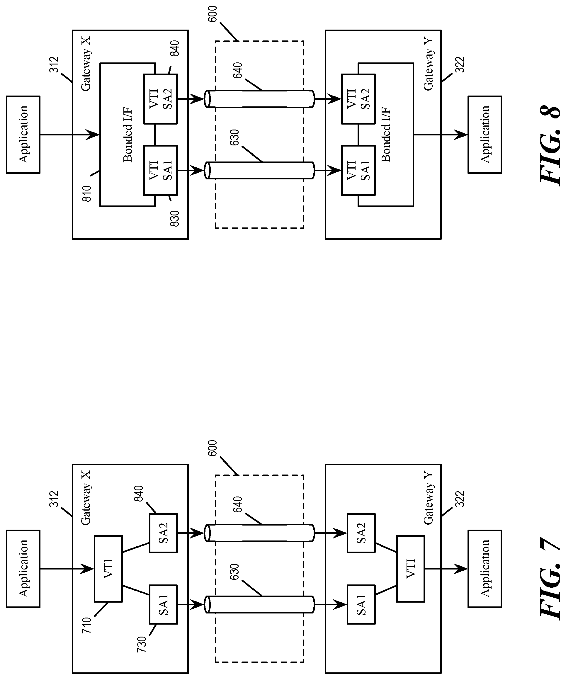 Patent US12107834 Figure 6 – Multi-uplink path quality aware IPsec