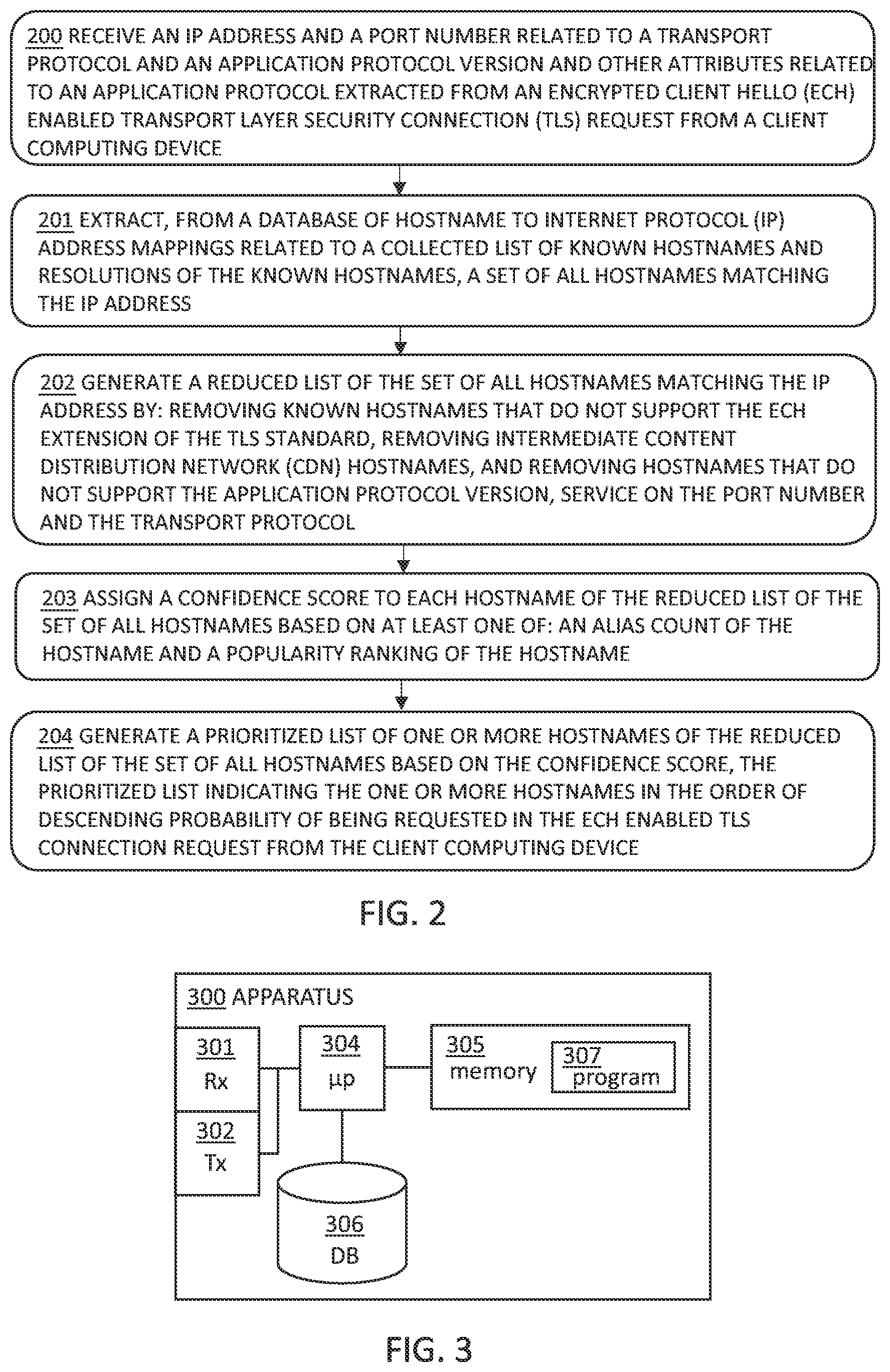 Patent US12107890 Figure 2 – Network security with server name indication