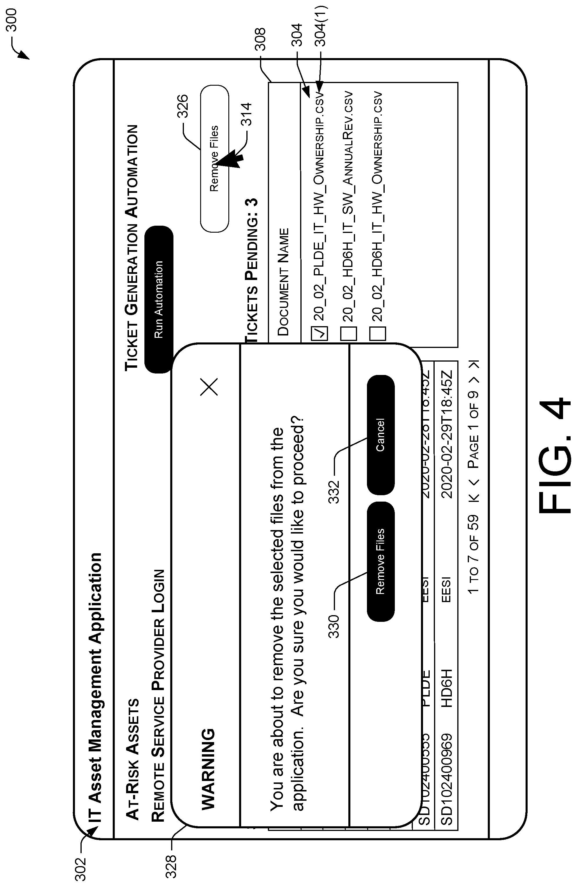 Patent US12107894 Figure 4 – Automated service ticket generation
