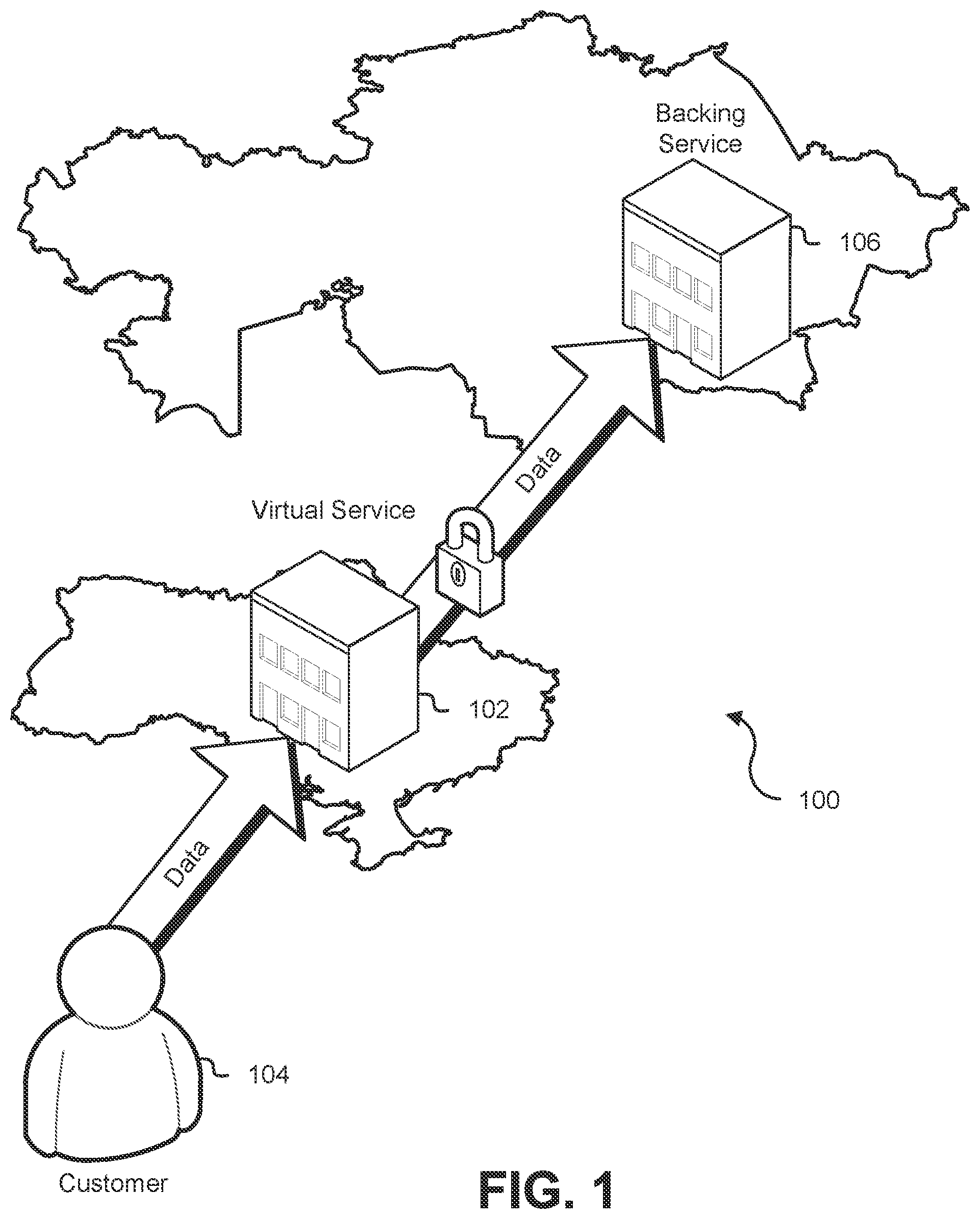Patent US12107897 Figure 1 – Data loss prevention techniques