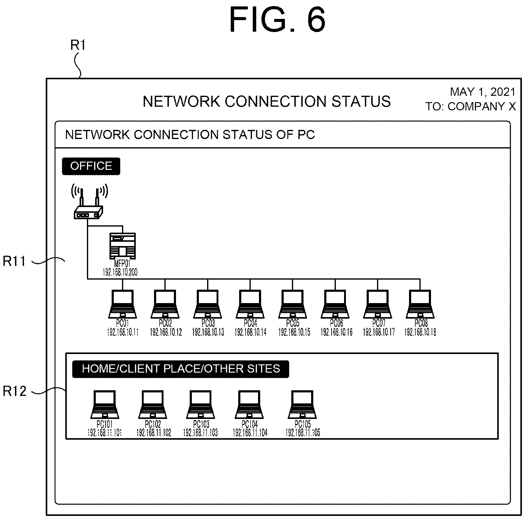 Patent US12107901 Figure 6 – Device management system, device management method, and recording medium having device management program recorded thereon