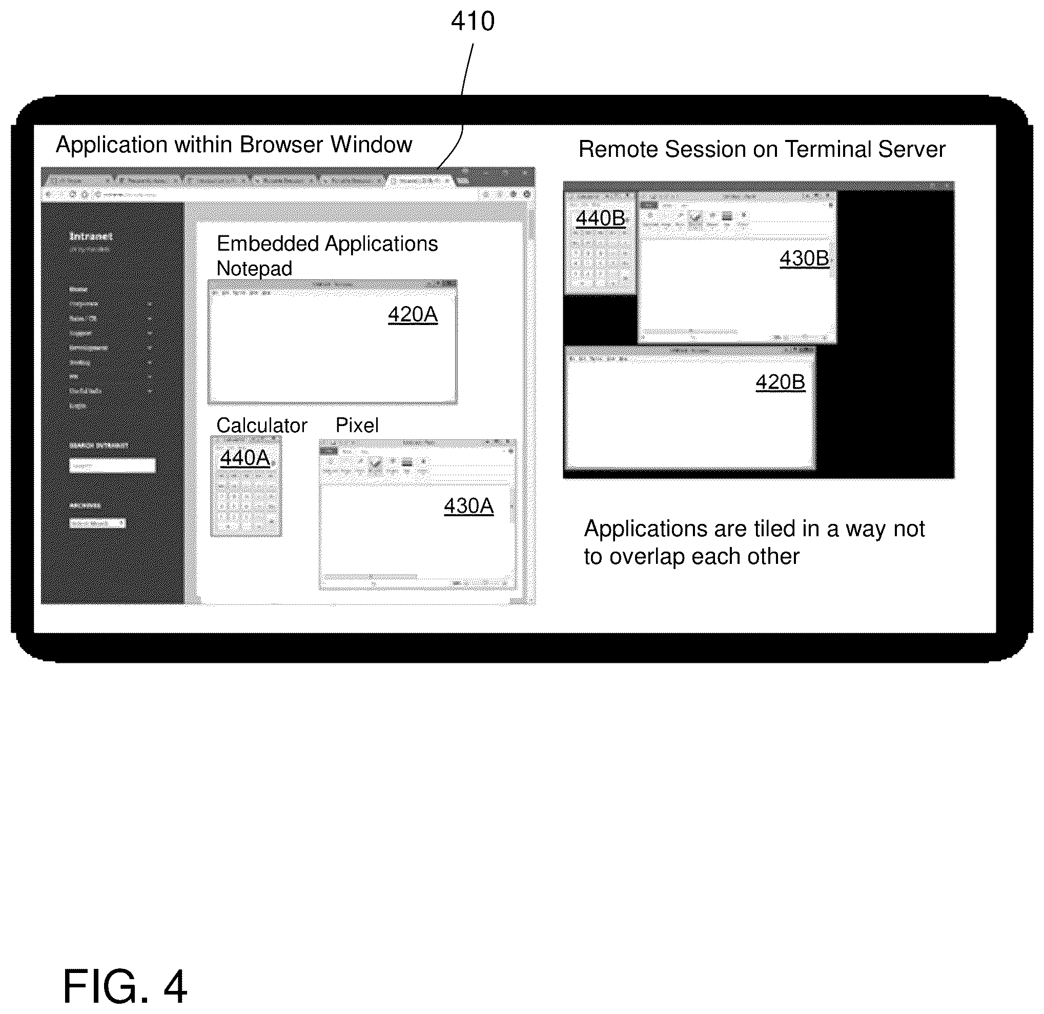 Patent US12107912 Figure 4 – Embedding remote applications into HTML pages