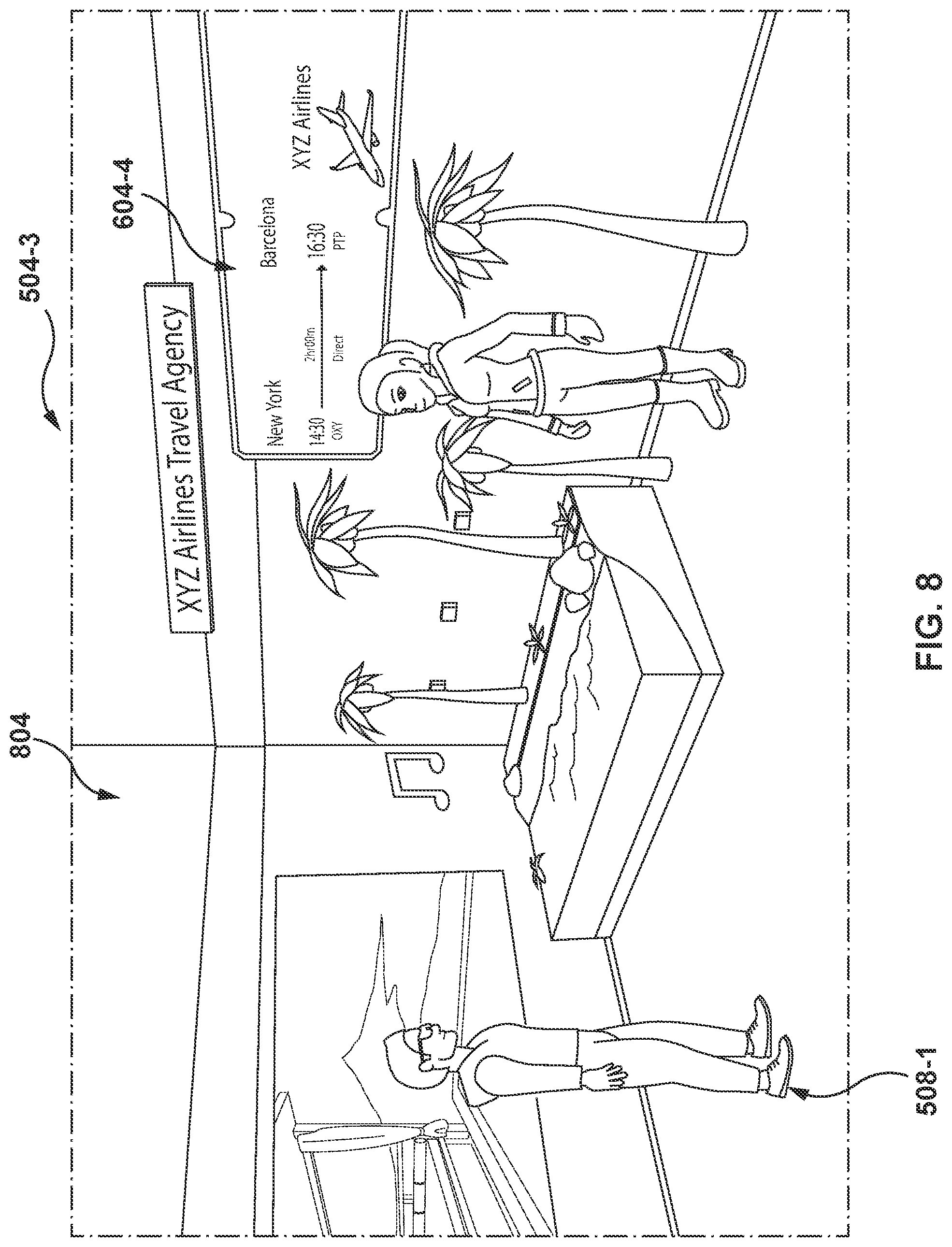Patent US12107933 Figure 8 – Context based computing resource intermediation engine