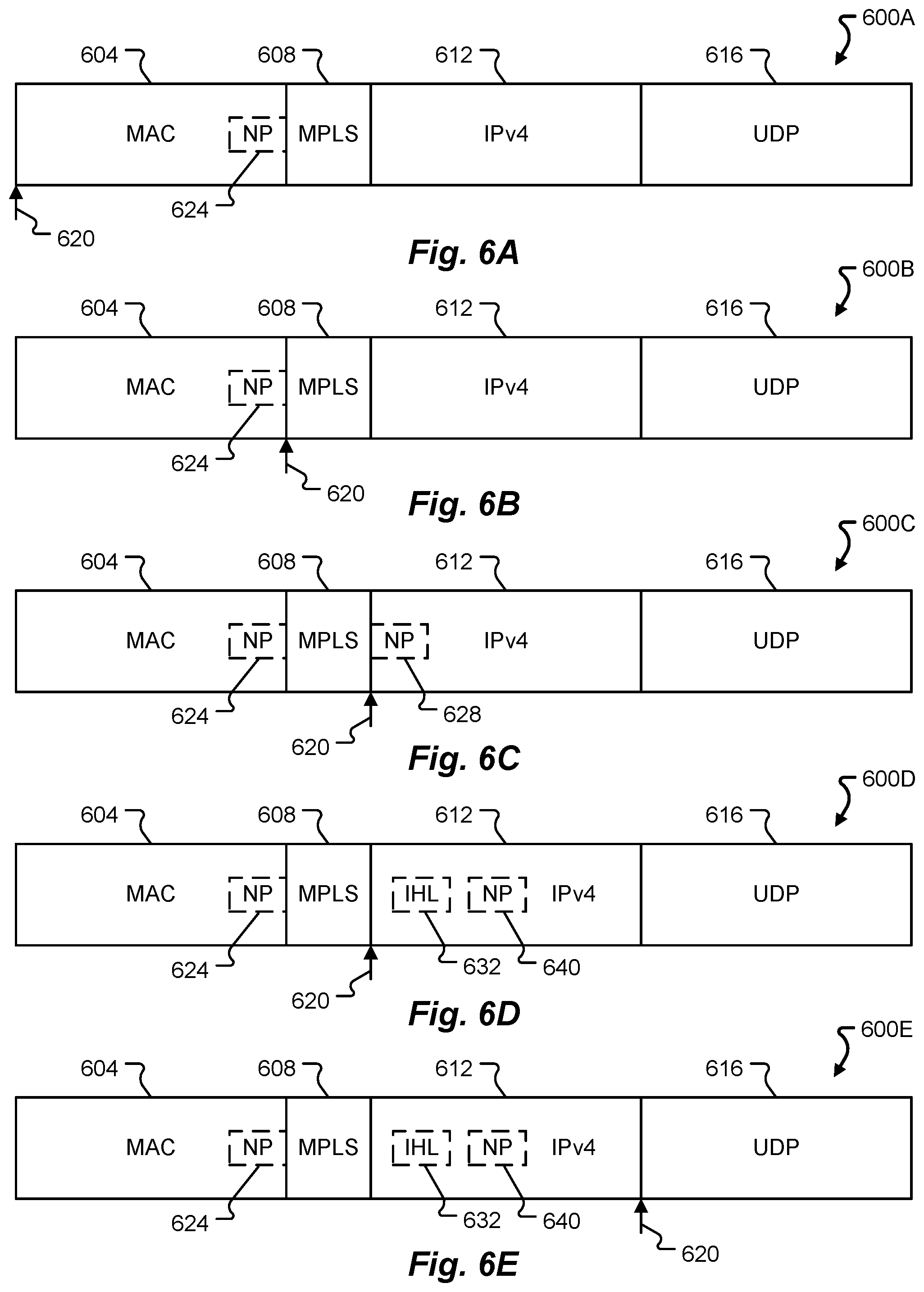 Patent US12107943 Figure 6 – Parsing using null header node