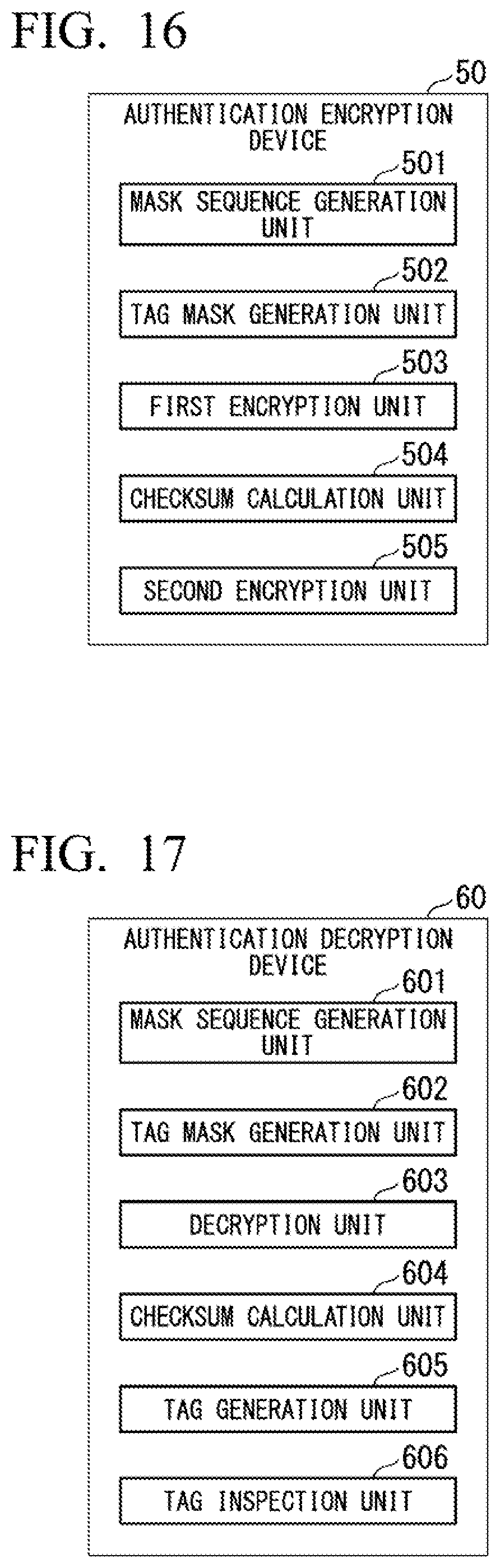 Patent US12107948 Figure 15 – Authentication encryption device, authentication decryption device, authentication encryption method, authentication decryption method, and storage medium