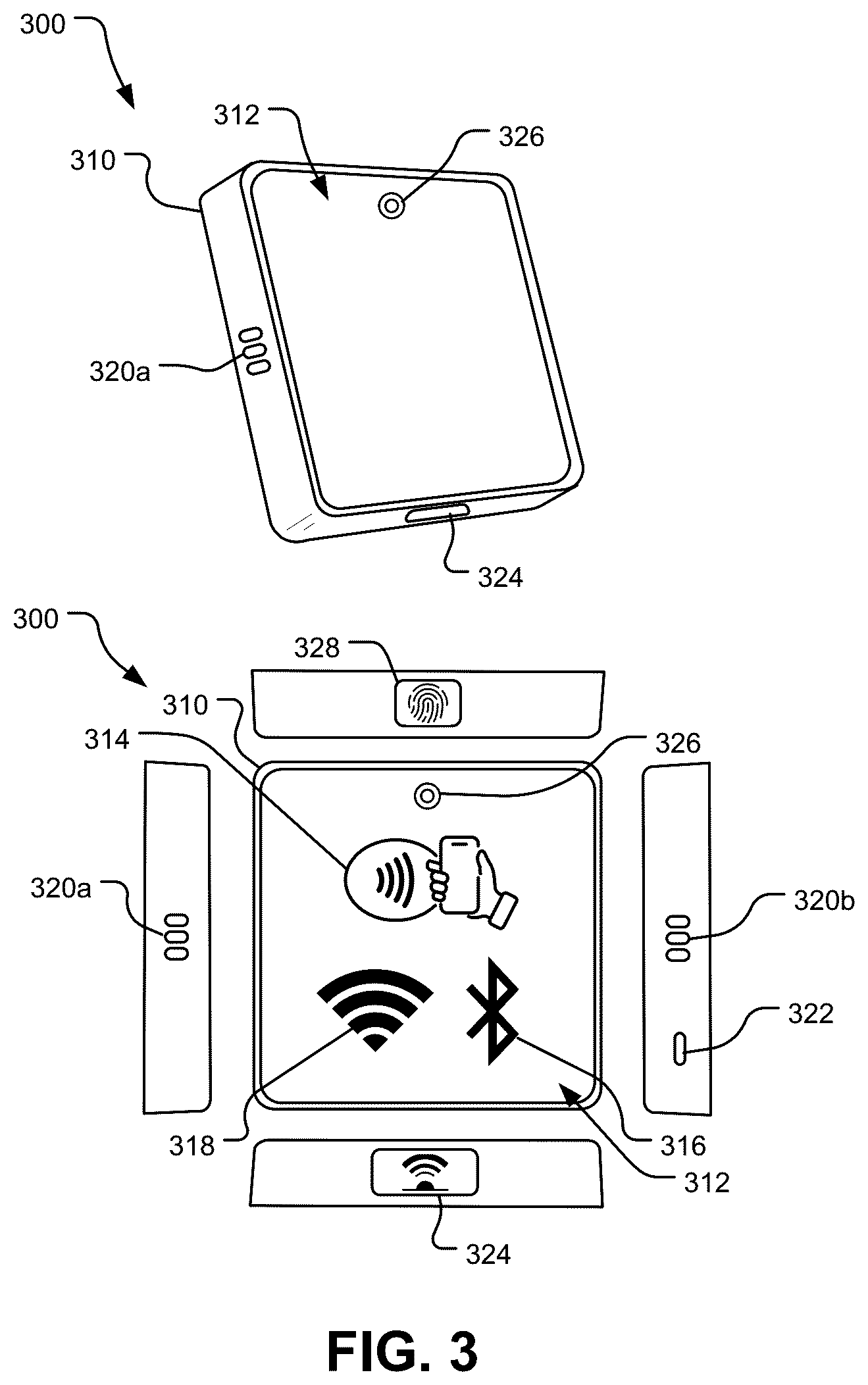 Patent US12107957 Figure 3 – Point-of-service digital identity verification device