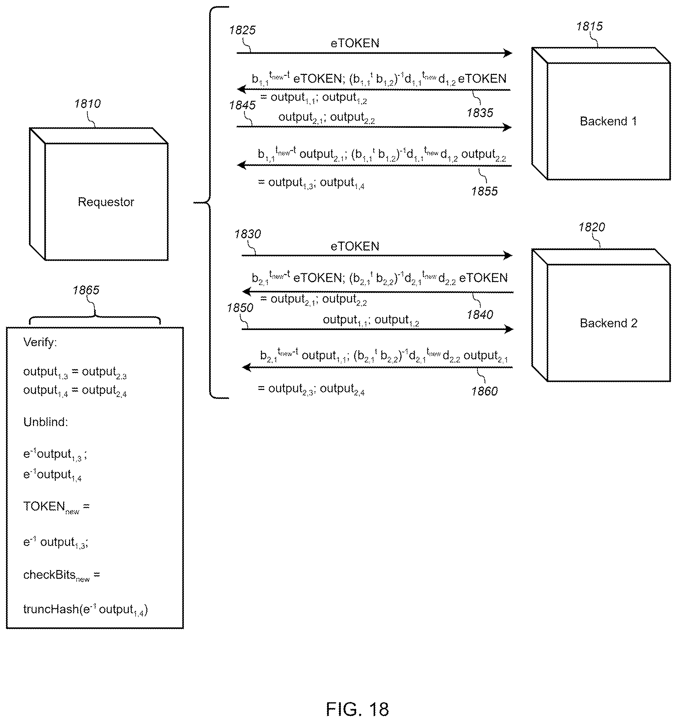 Patent US12107963 Figure 18 – Method and apparatus for reversible tokenization with support for embeddable role-based access control