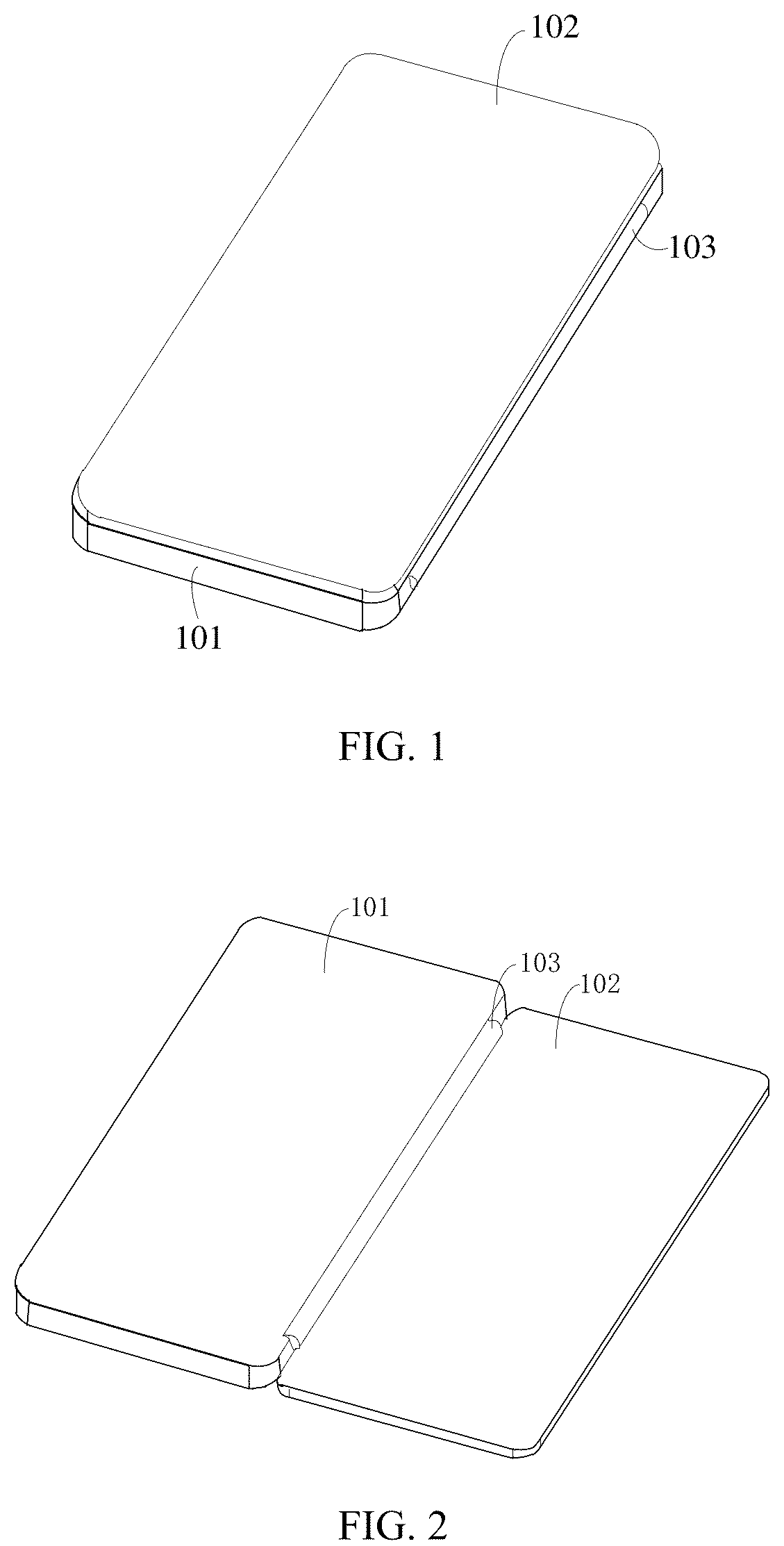 Patent US12107977 Figure 1 – Rotation connection component and foldable mobile terminal