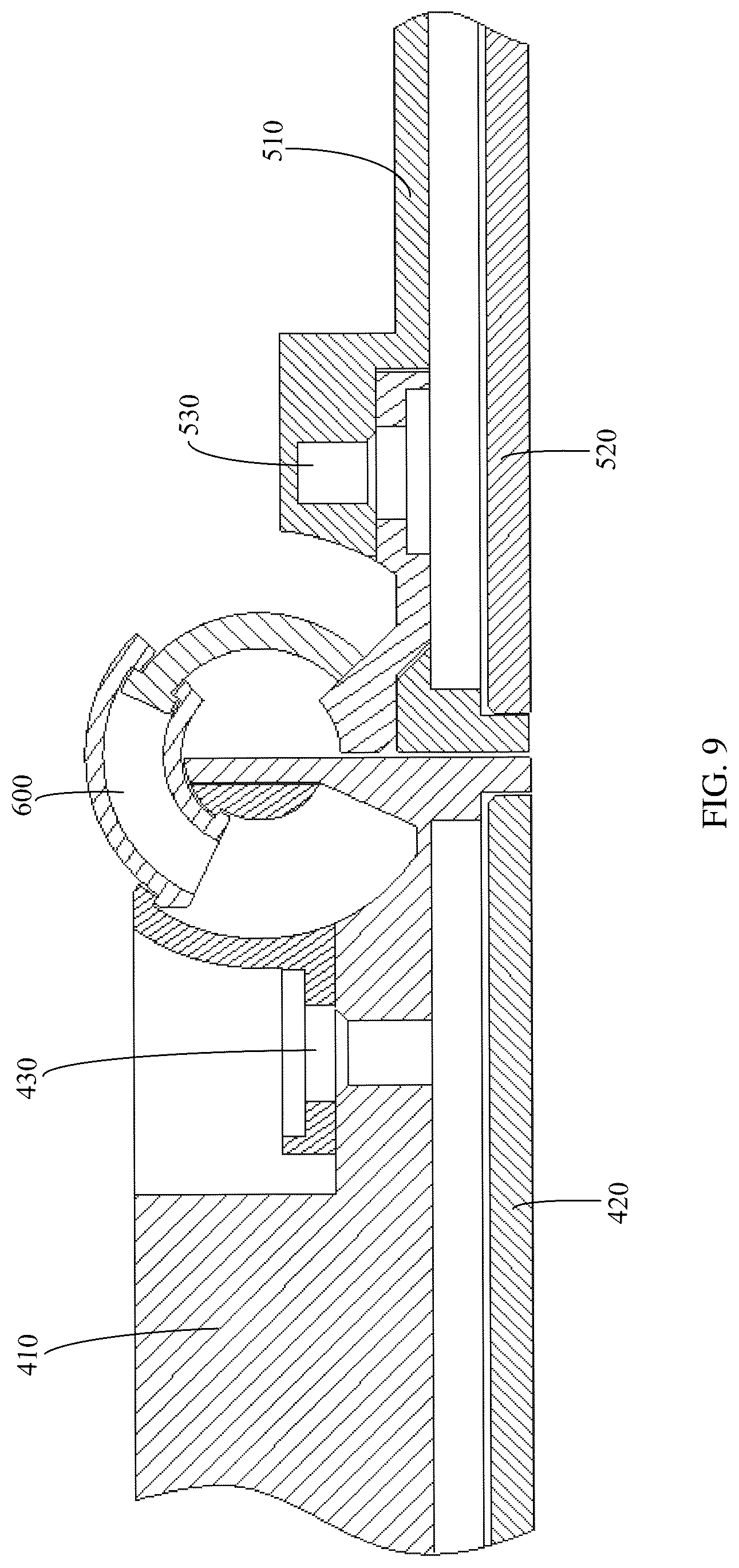 Patent US12107977 Figure 5 – Rotation connection component and foldable mobile terminal