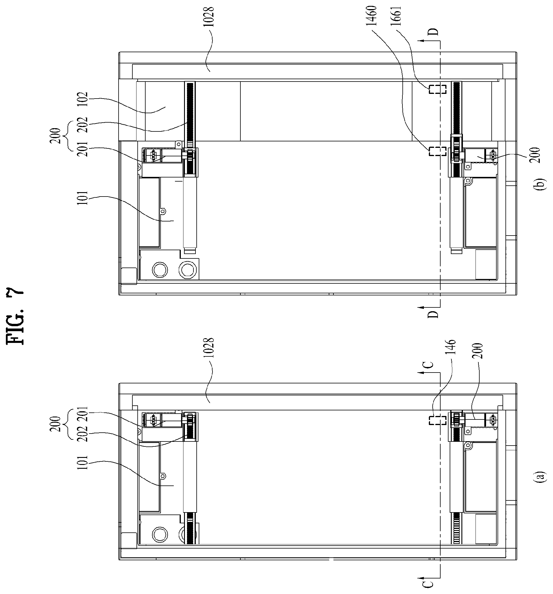 Patent US12107978 Figure 7 – Mobile terminal including frames and optical tracking sensor