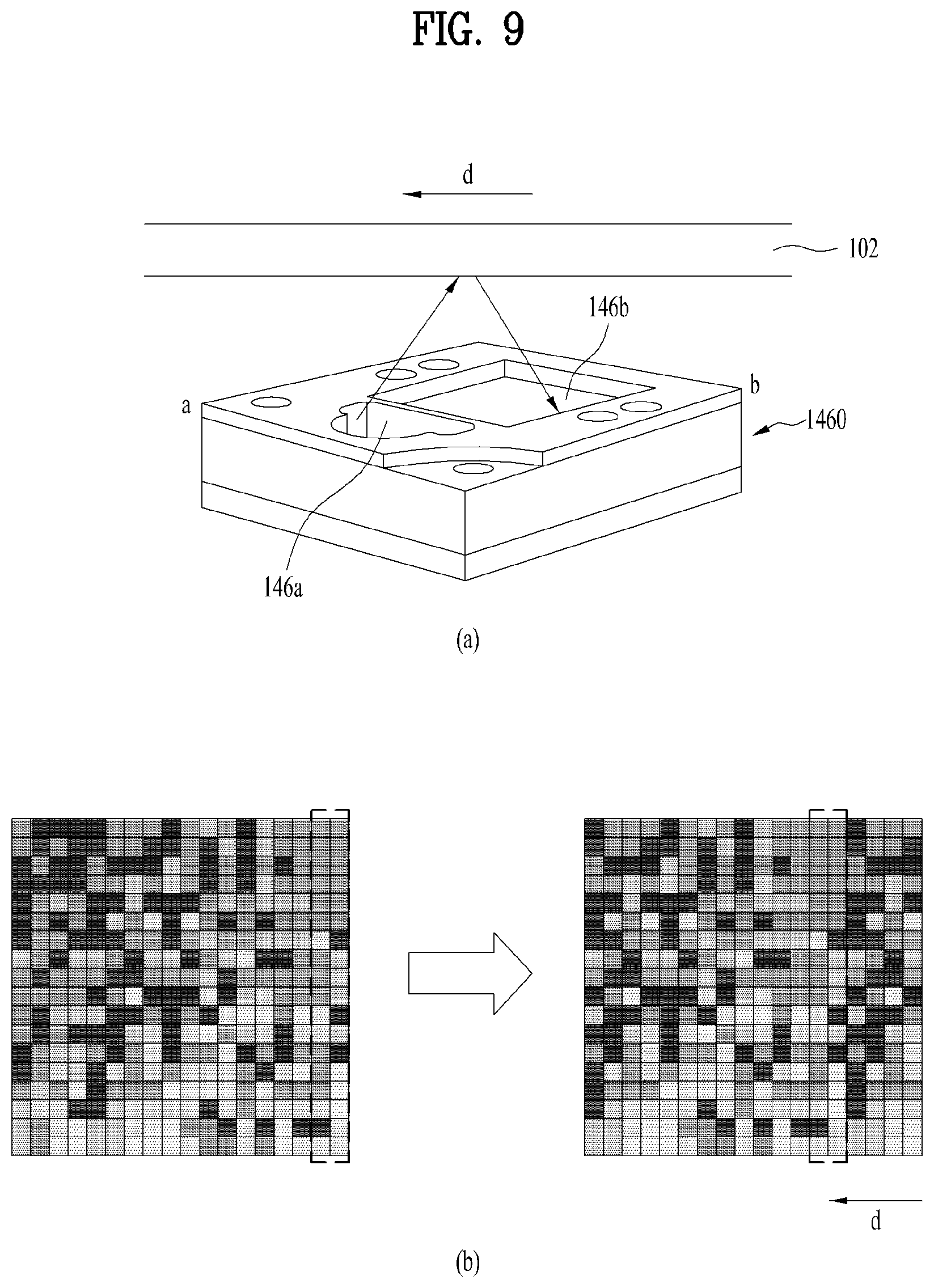 Patent US12107978 Figure 9 – Mobile terminal including frames and optical tracking sensor