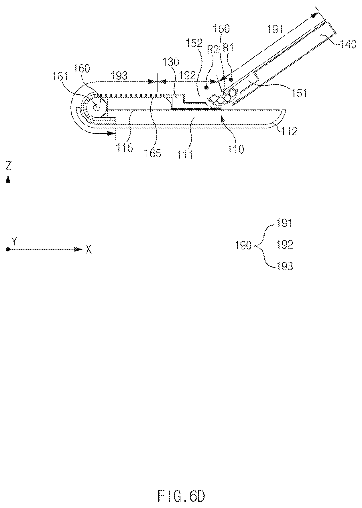 Patent US12107979 Figure 9 – Electronic device capable of folding motion and sliding motion