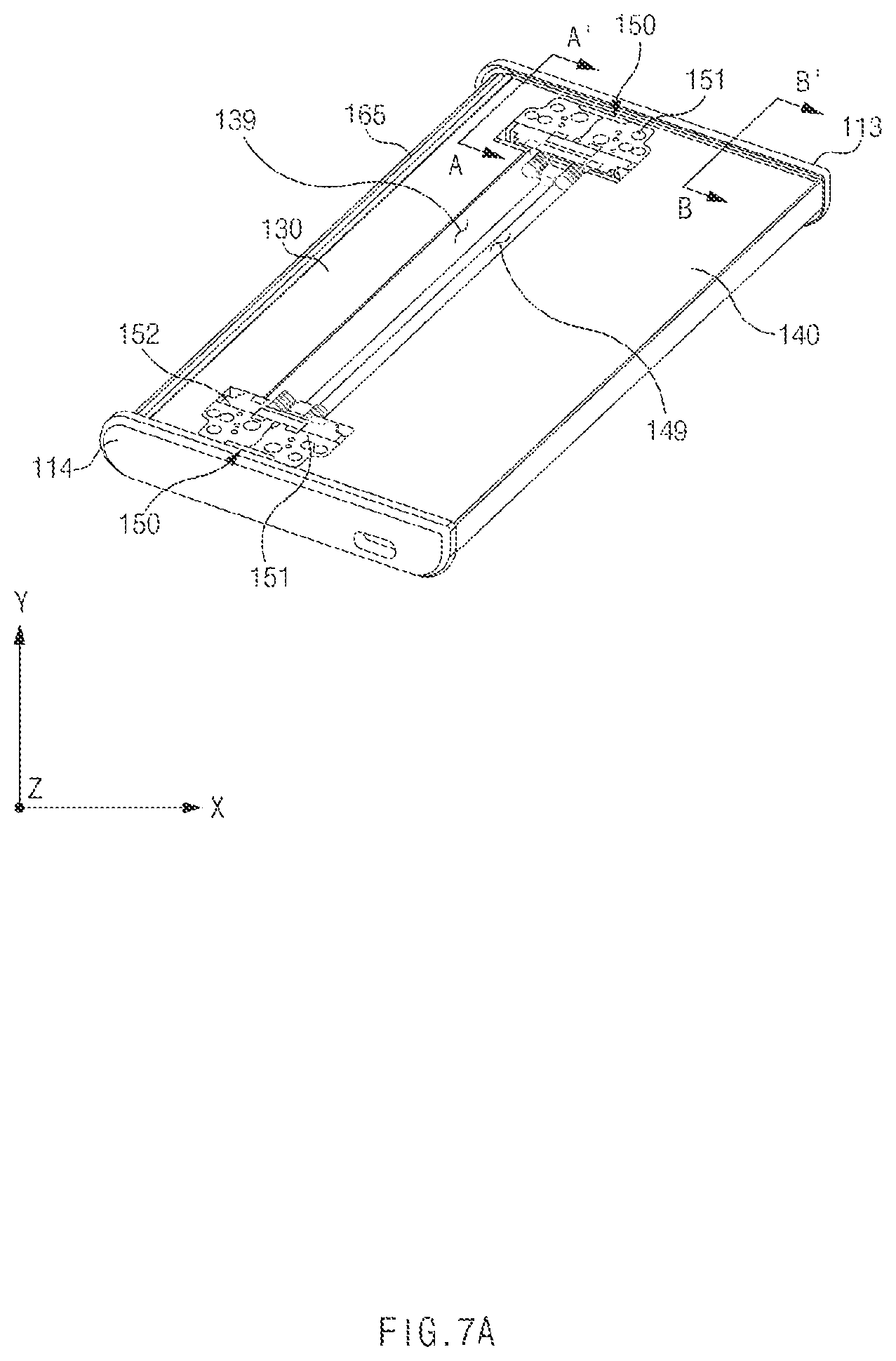 Patent US12107979 Figure 10 – Electronic device capable of folding motion and sliding motion