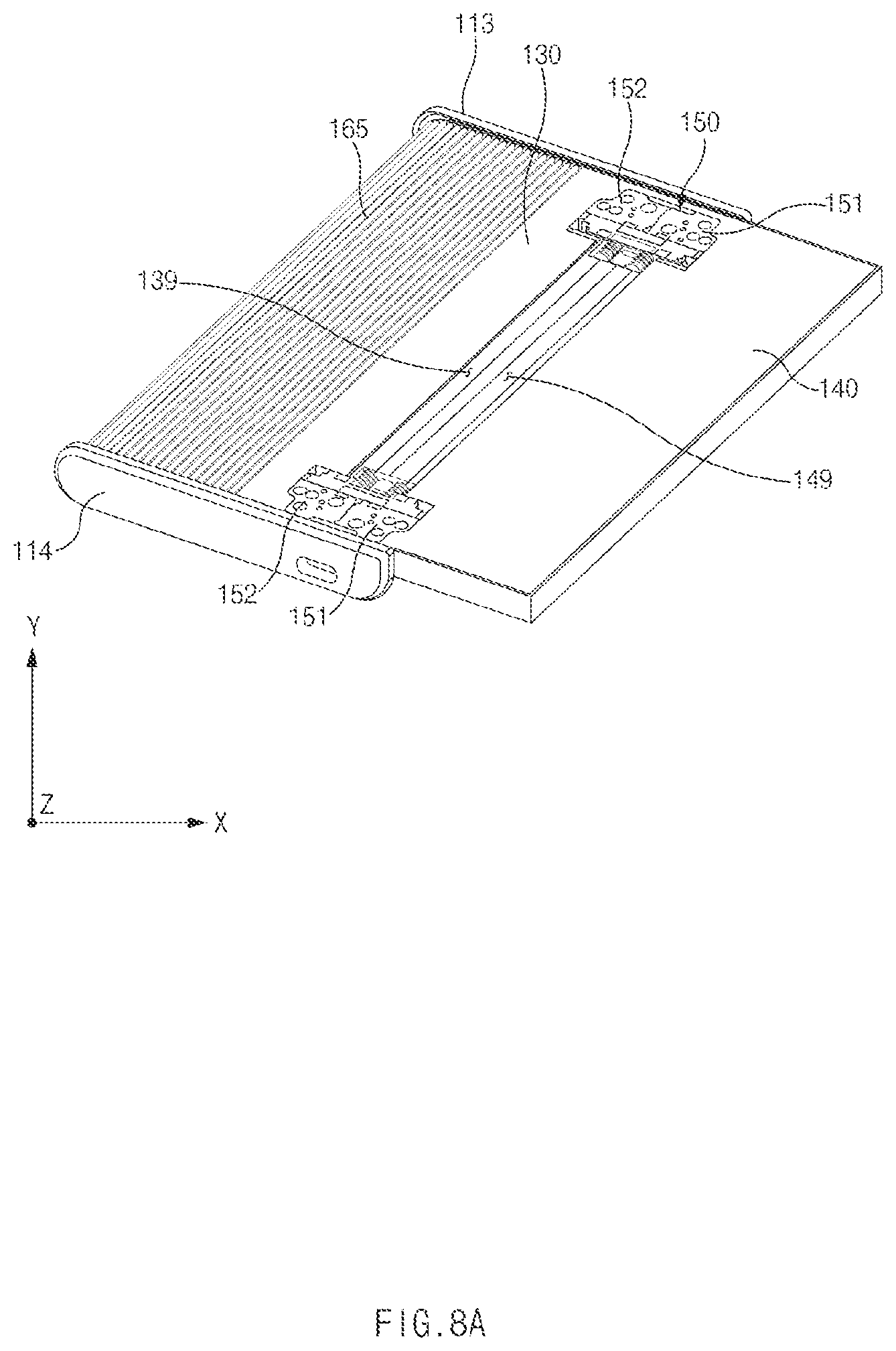 Patent US12107979 Figure 12 – Electronic device capable of folding motion and sliding motion