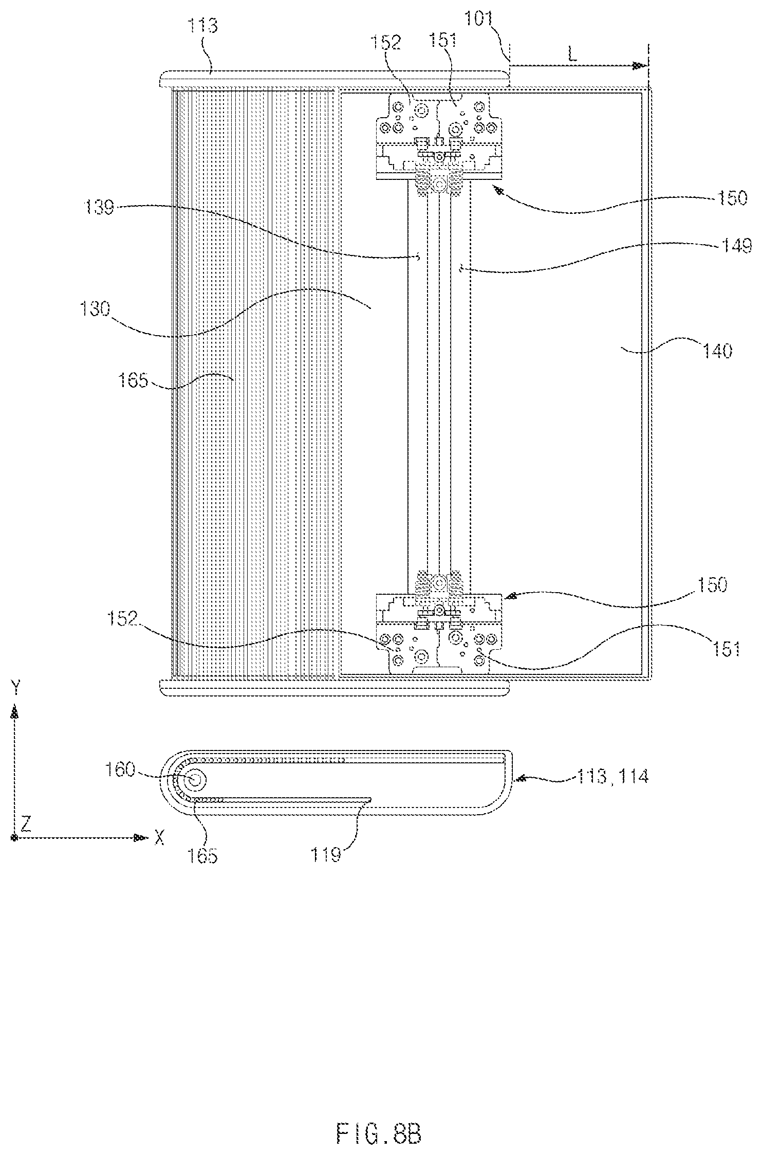 Patent US12107979 Figure 13 – Electronic device capable of folding motion and sliding motion