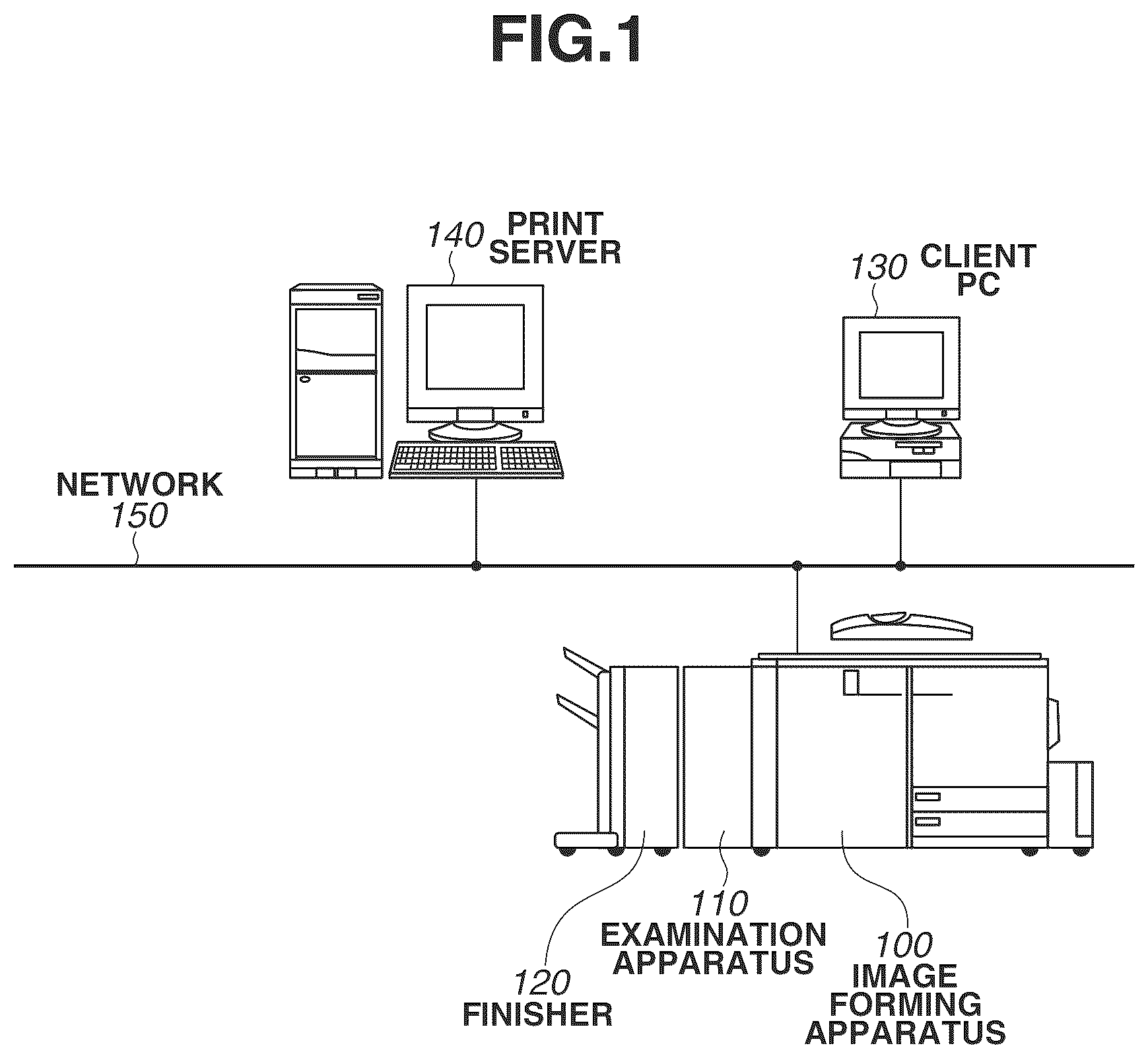 Patent US12107999 Figure 1 – Printer for providing a notification when two regions overlap between a scan image and a reference image