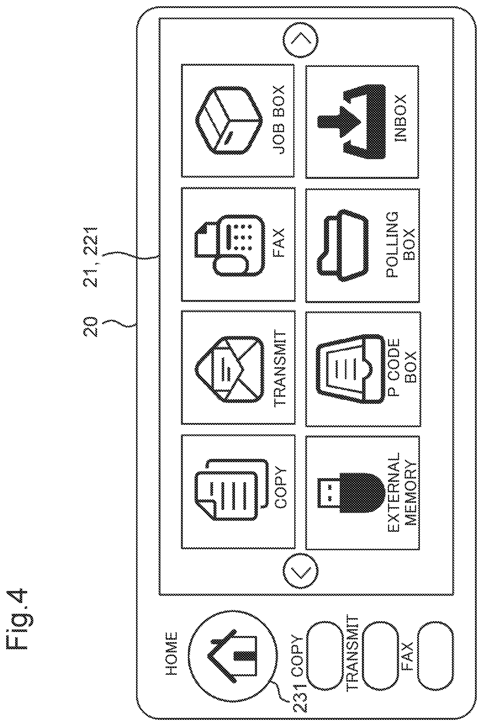 Patent US12108001 Figure 4 – Input device that sets button baseline value or panel baseline value to initial value, depending on whether touch operation on touch button based on electrostatic capacitance is valid, and image forming apparatus