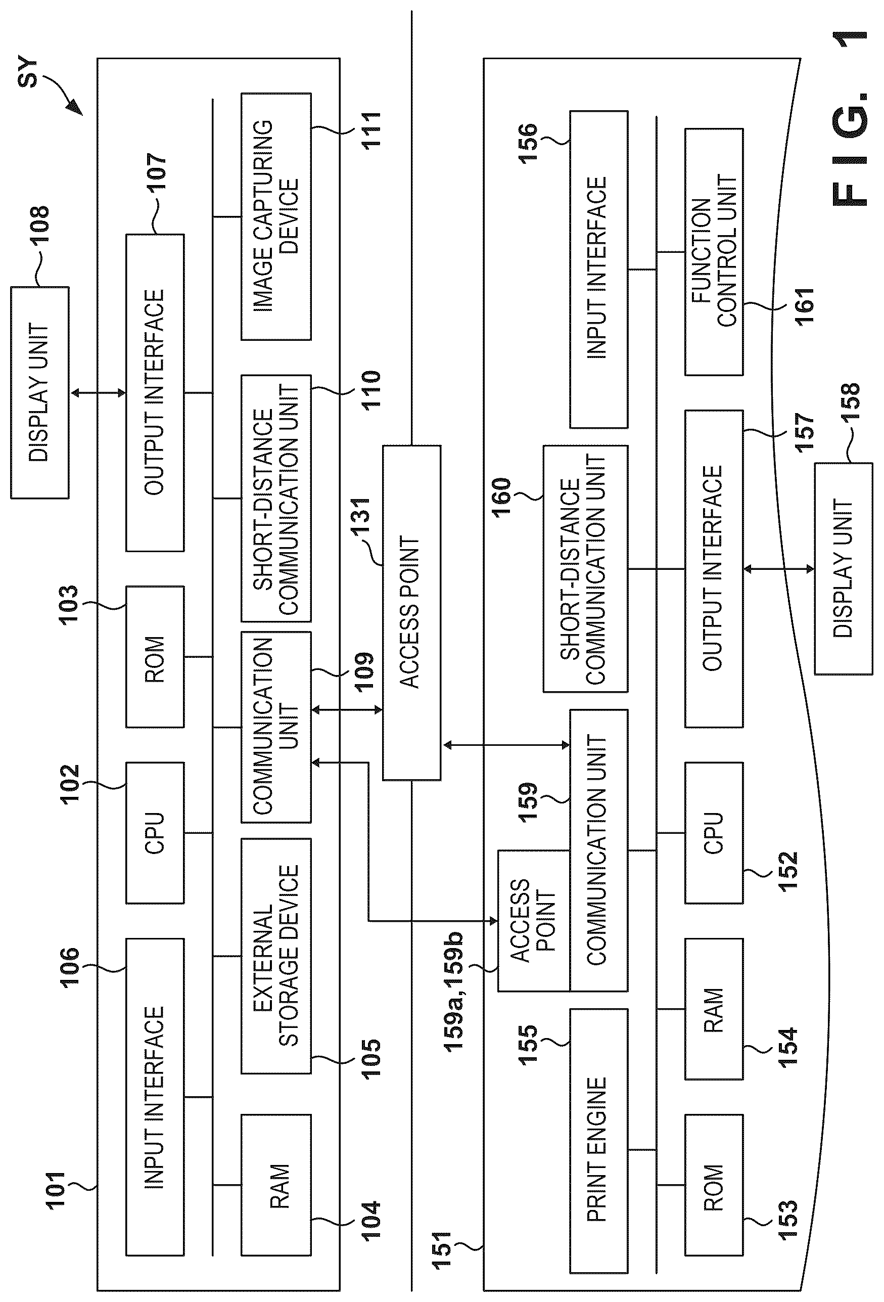 Patent US12108002 Figure 1 – Information processing apparatus capable of transmitting setting item to an external apparatus