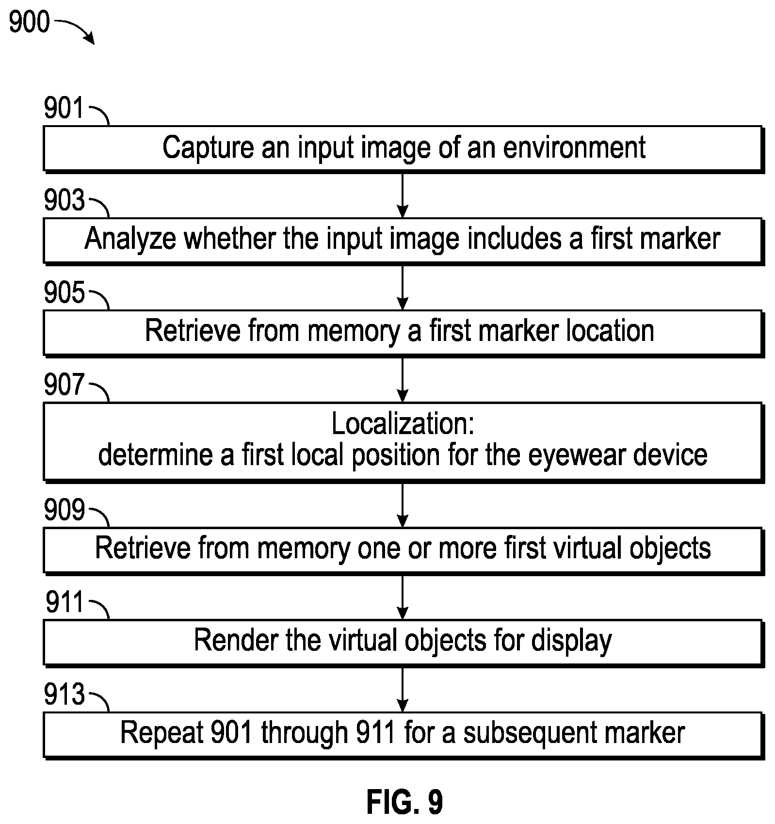 Patent US12108011 Figure 13 – Marker-based guided AR experience