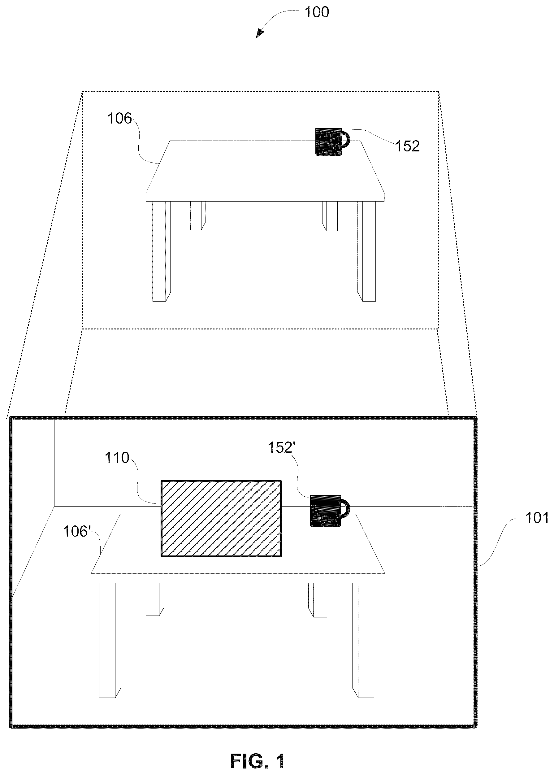 Patent US12108012 Figure 1 – System and method of managing spatial states and display modes in multi-user communication sessions