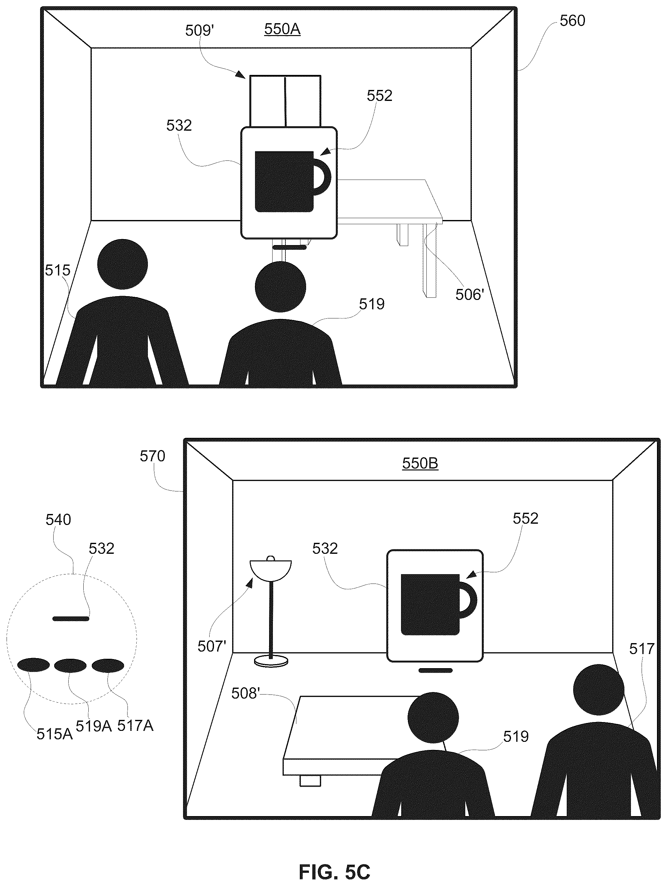 Patent US12108012 Figure 7 – System and method of managing spatial states and display modes in multi-user communication sessions