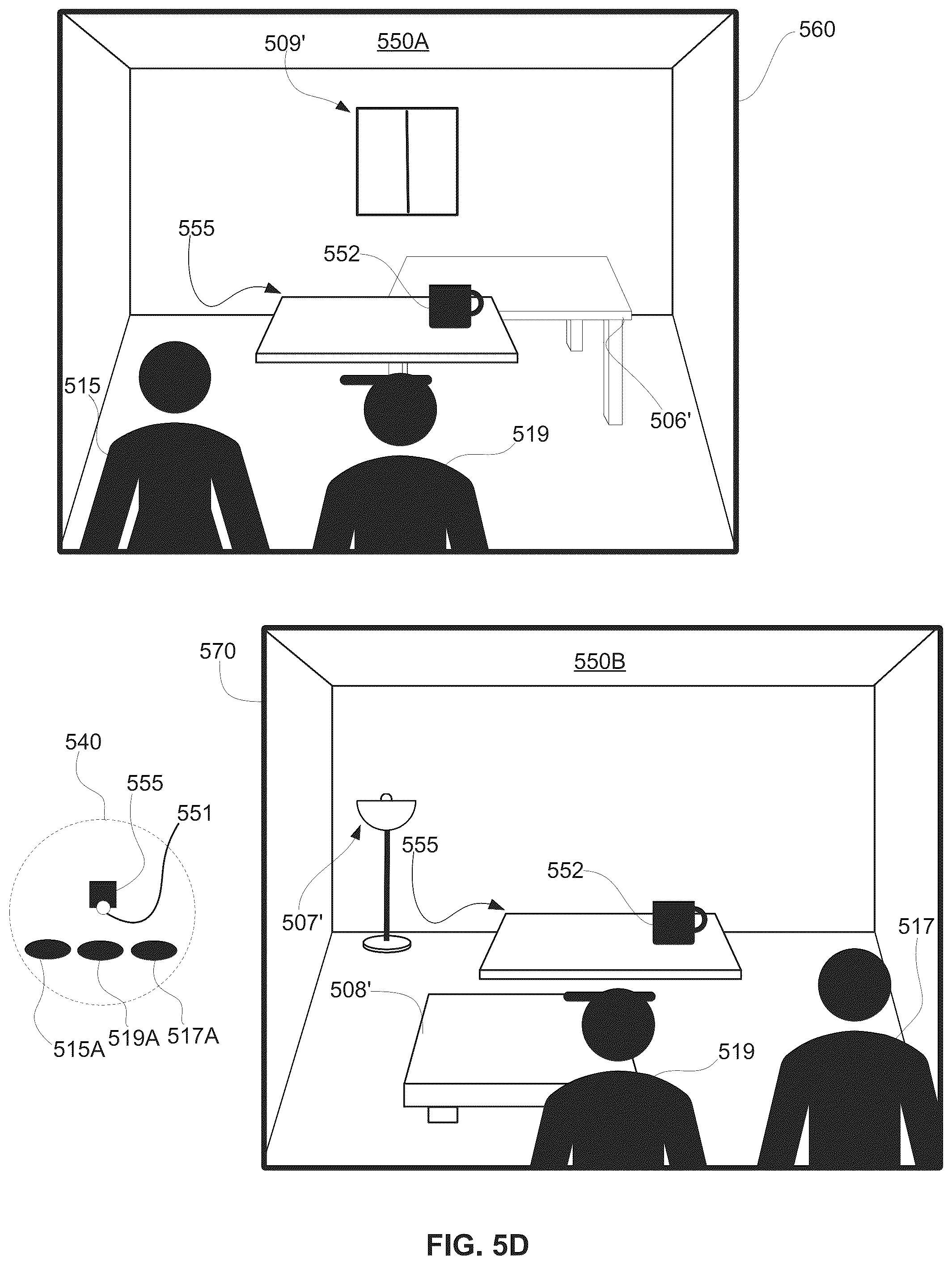 Patent US12108012 Figure 8 – System and method of managing spatial states and display modes in multi-user communication sessions
