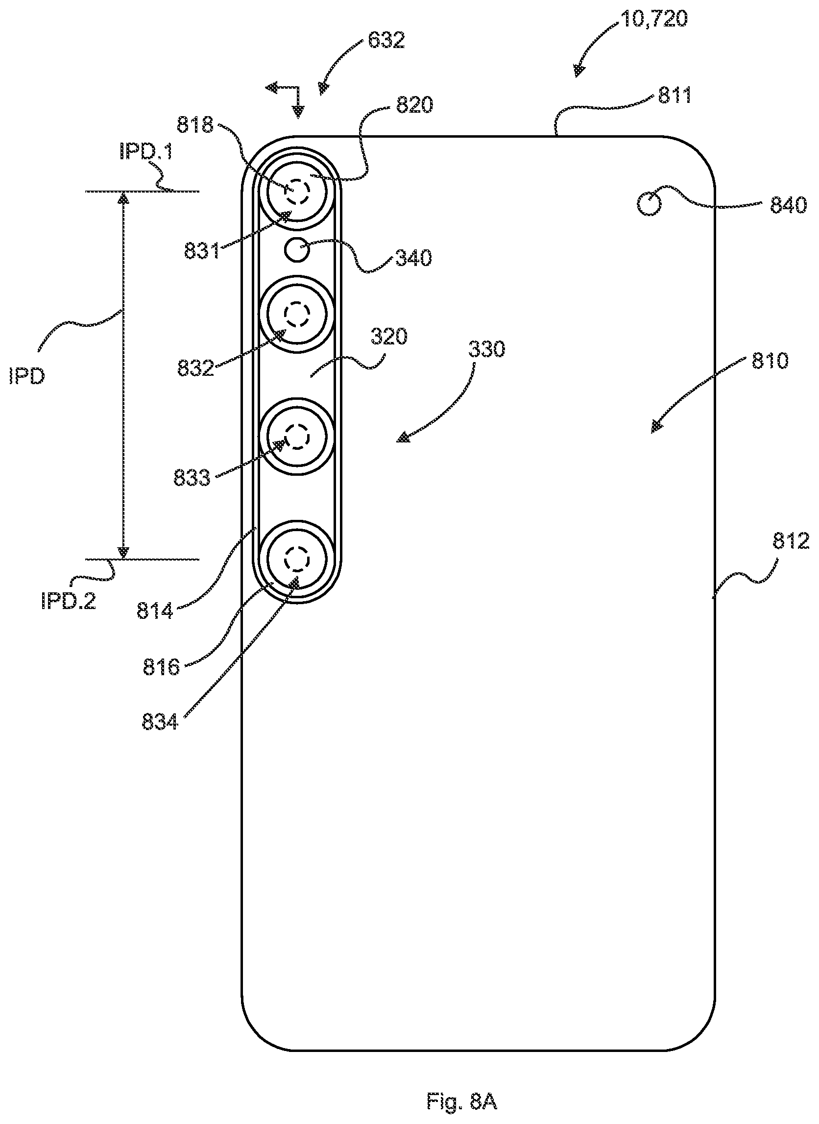 Patent US12108015 Figure 8 – 2D digital image capture system, frame speed, and simulating 3D digital image sequence