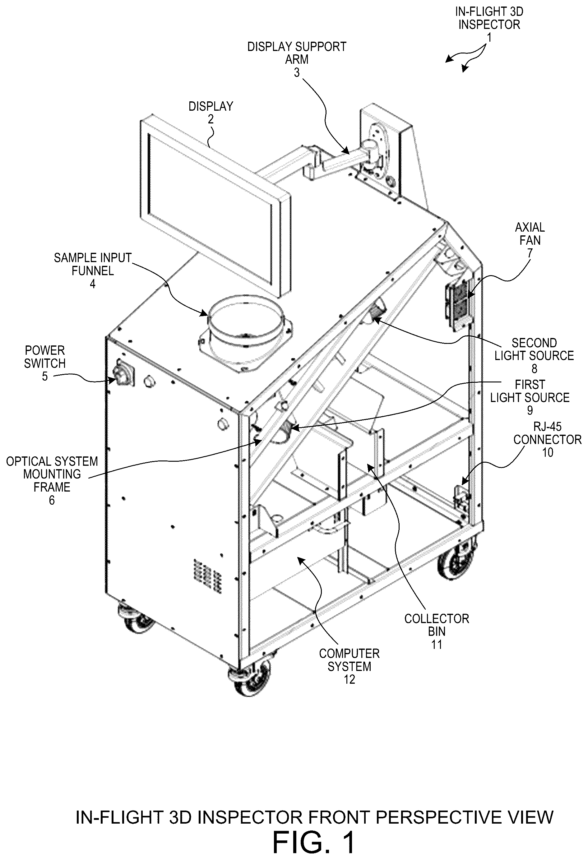 Patent US12108020 Figure 1 – Automated sample weight measurement via optical inspection