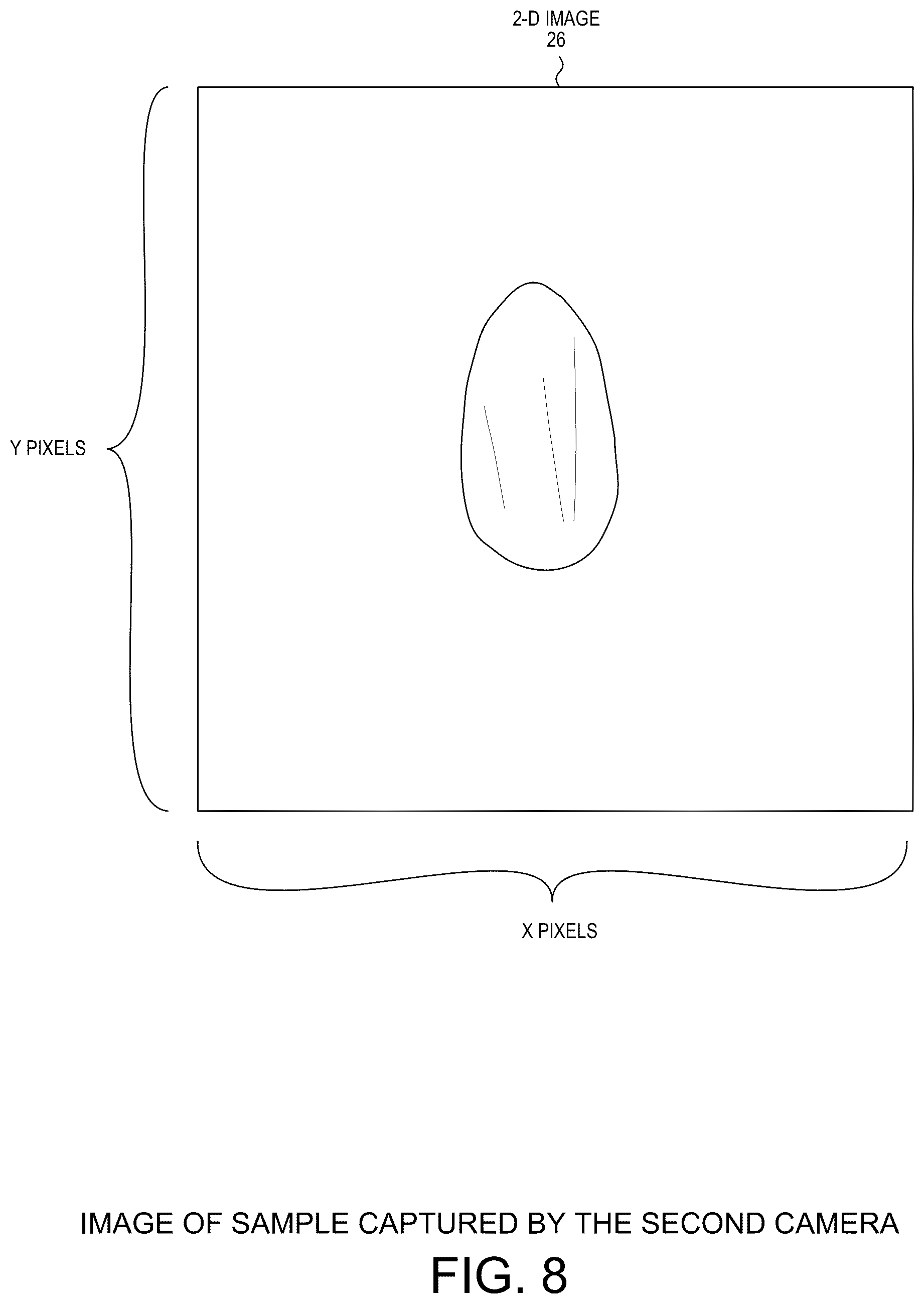 Patent US12108020 Figure 8 – Automated sample weight measurement via optical inspection