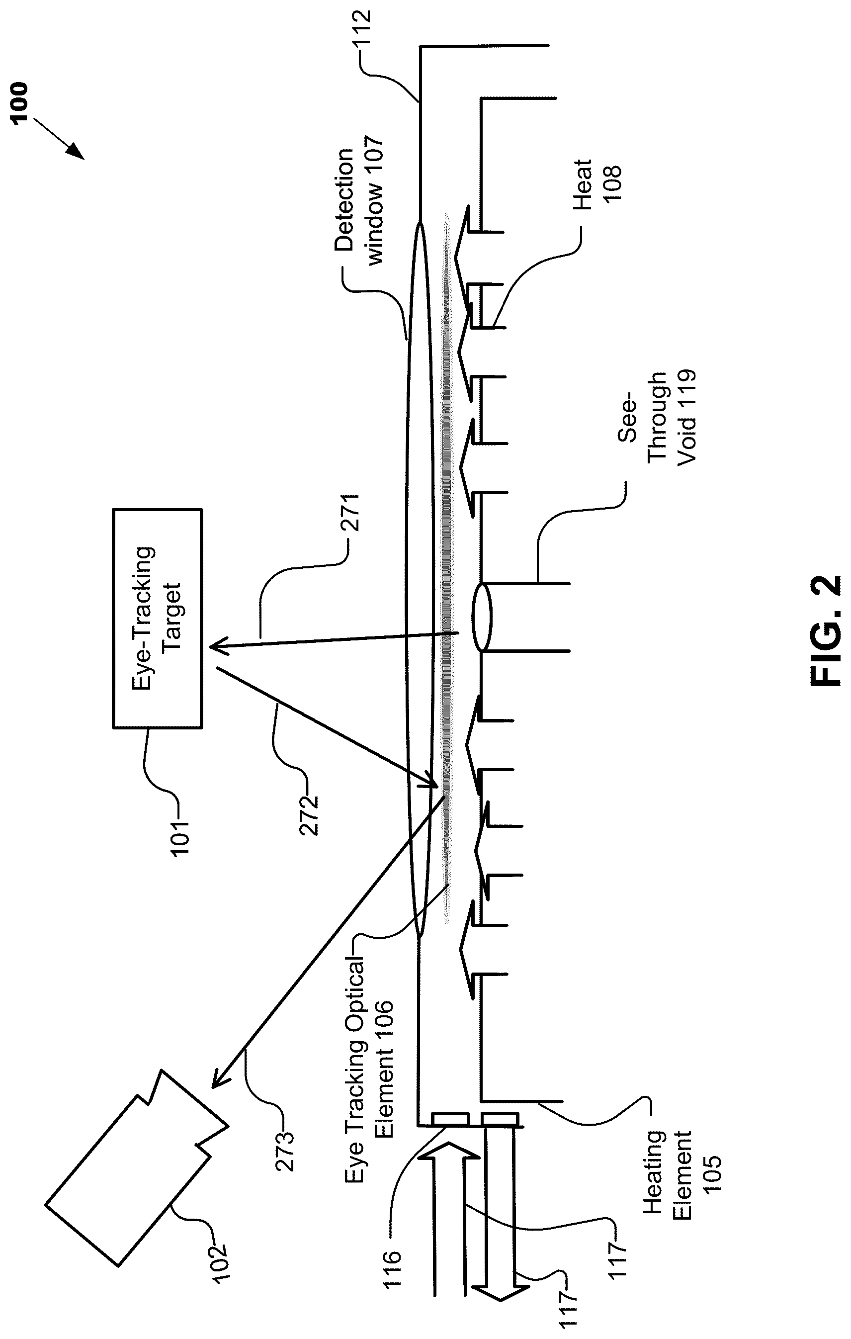 Patent US12108025 Figure 2 – Eye-tracking optical verification tester
