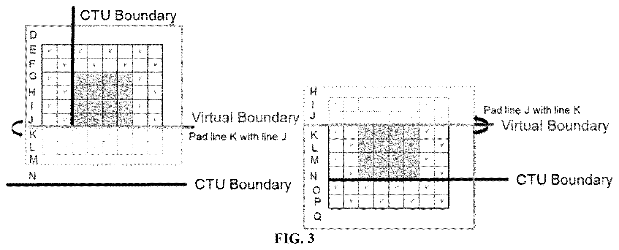 Patent US12108037 Figure 3 – Loop filter block flexible partitioning