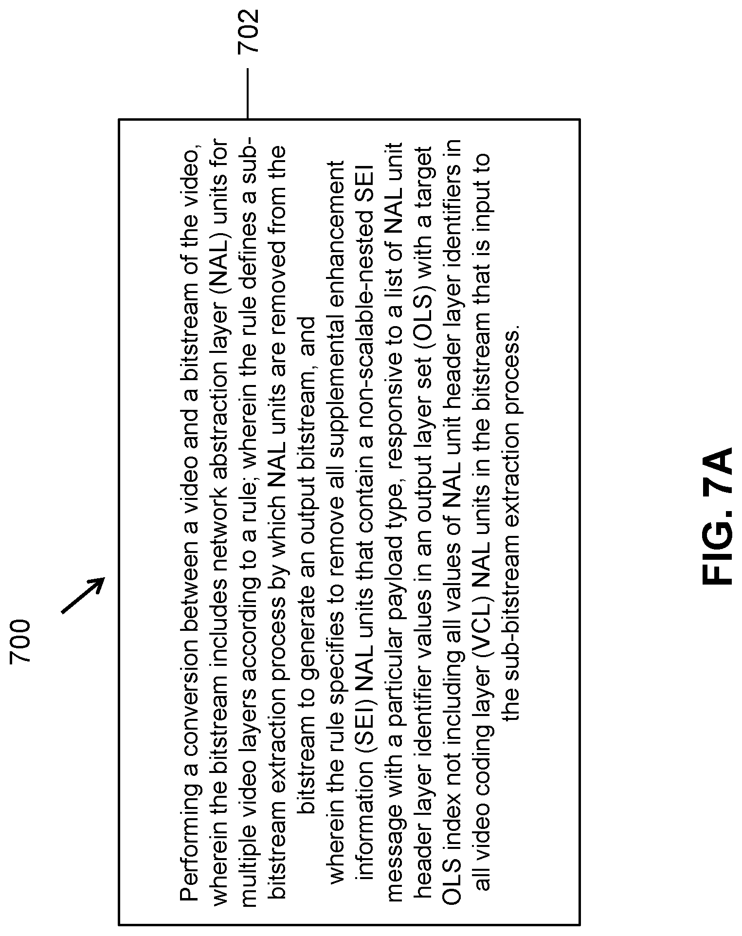 Patent US12108068 Figure 7 – Handling different NAL types in video sub-bitstream extraction