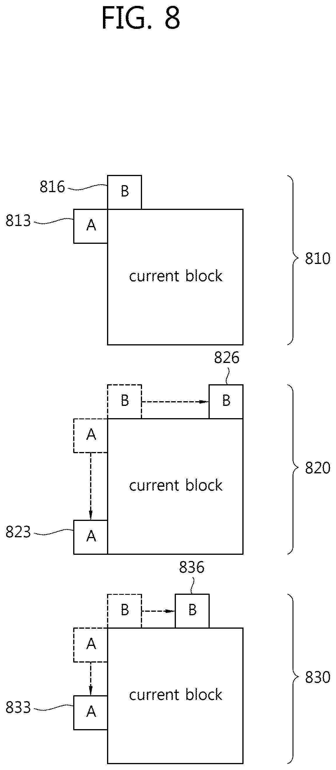 Patent US12108079 Figure 8 – Method for intra prediction and device therefor
